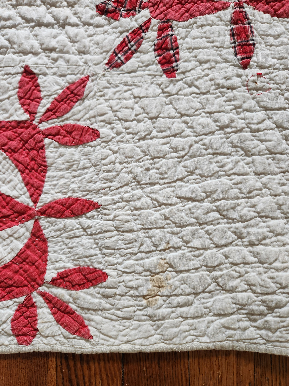 Red & White Patchwork Quilt
