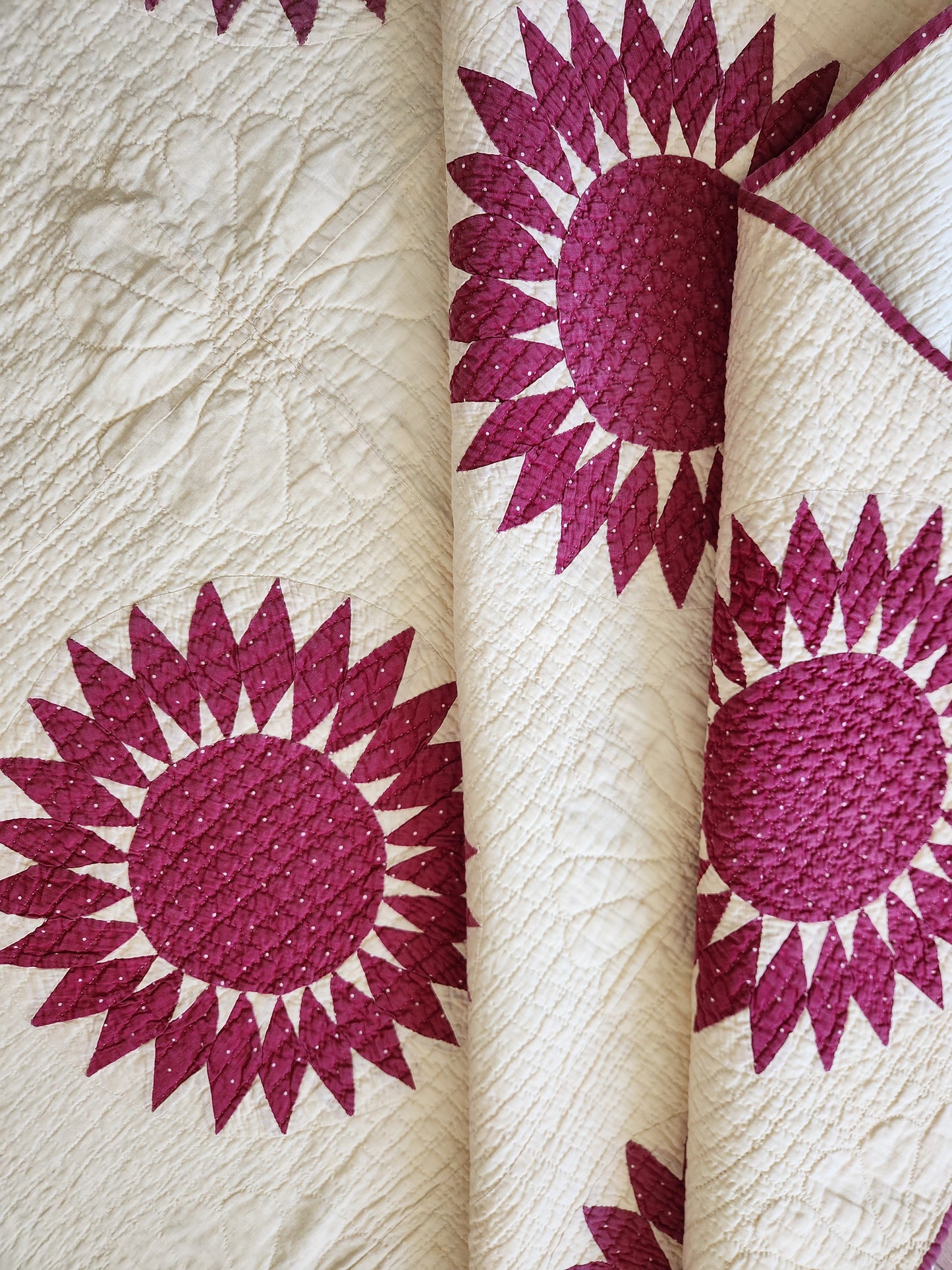Antique Sunflower Quilt c1900