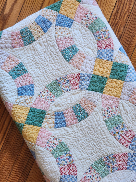 Vintage Wedding Rings Quilt c1930