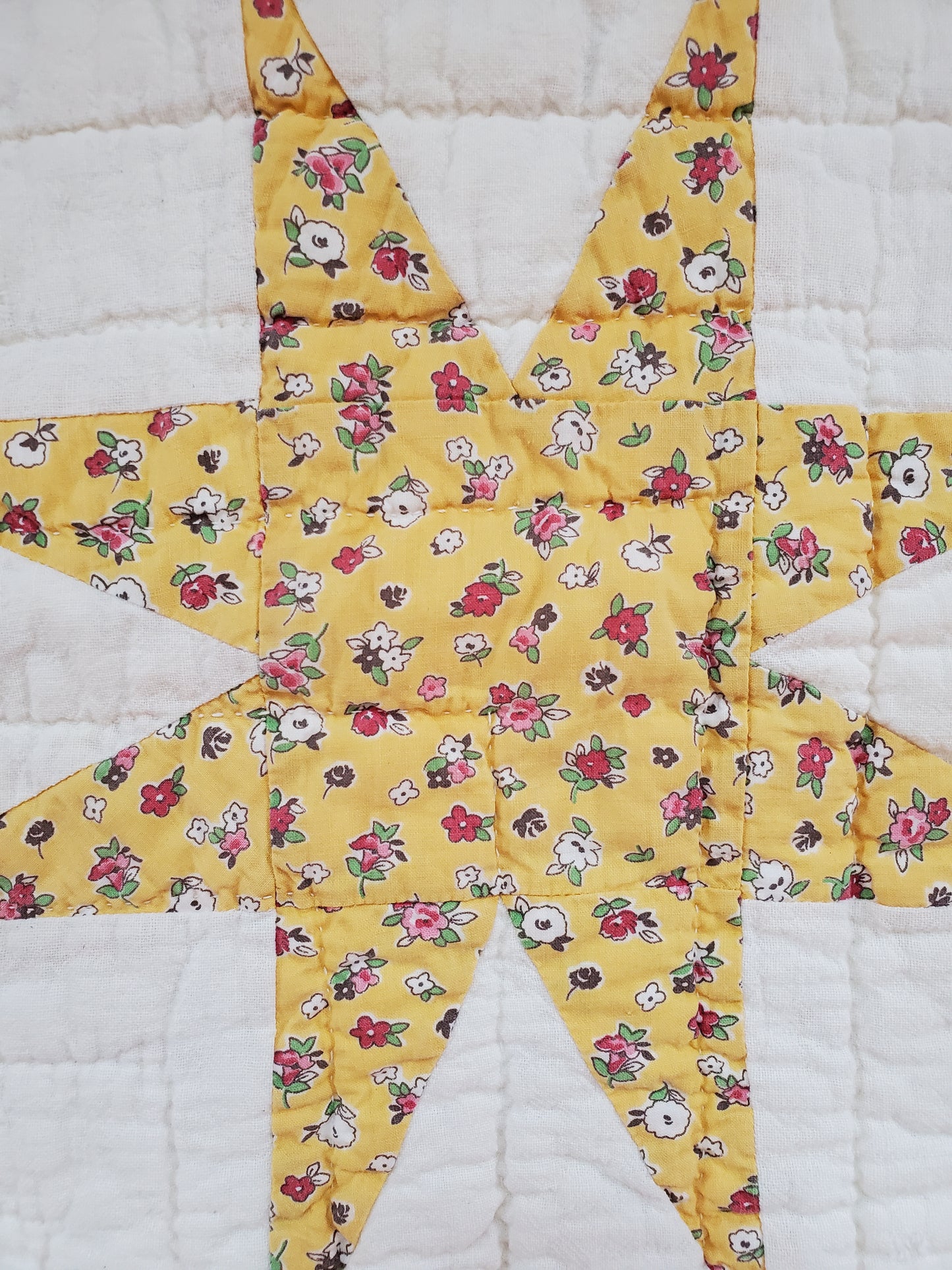 Vintage Sack Star Quilt, ca 1950