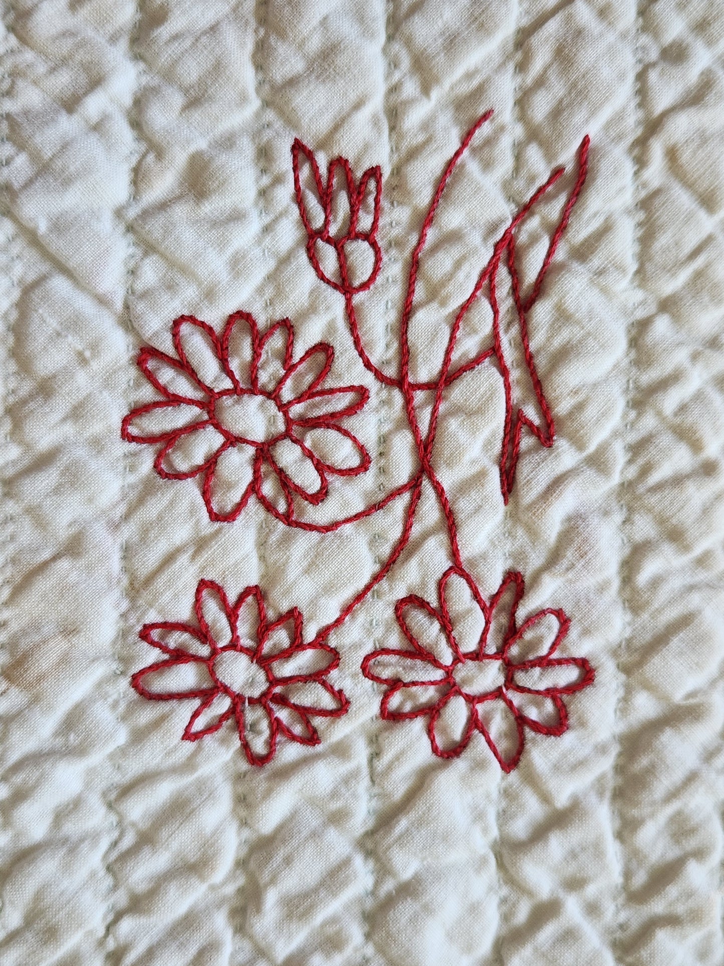Antique Redwork Quilt, 1890