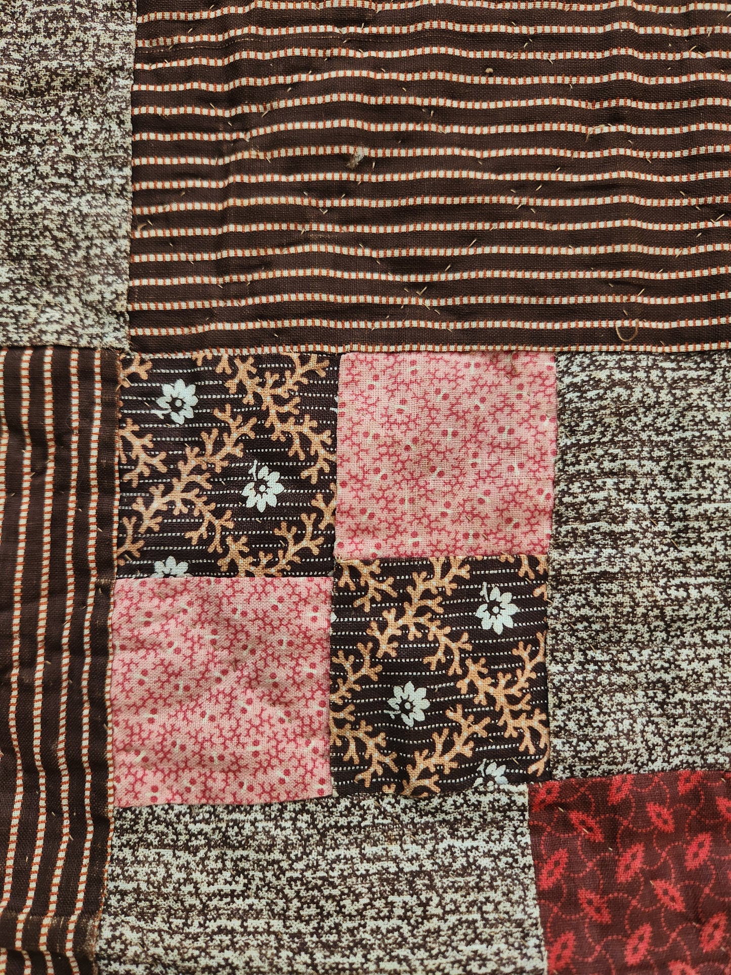 Antique Four Patch Quilt c1880