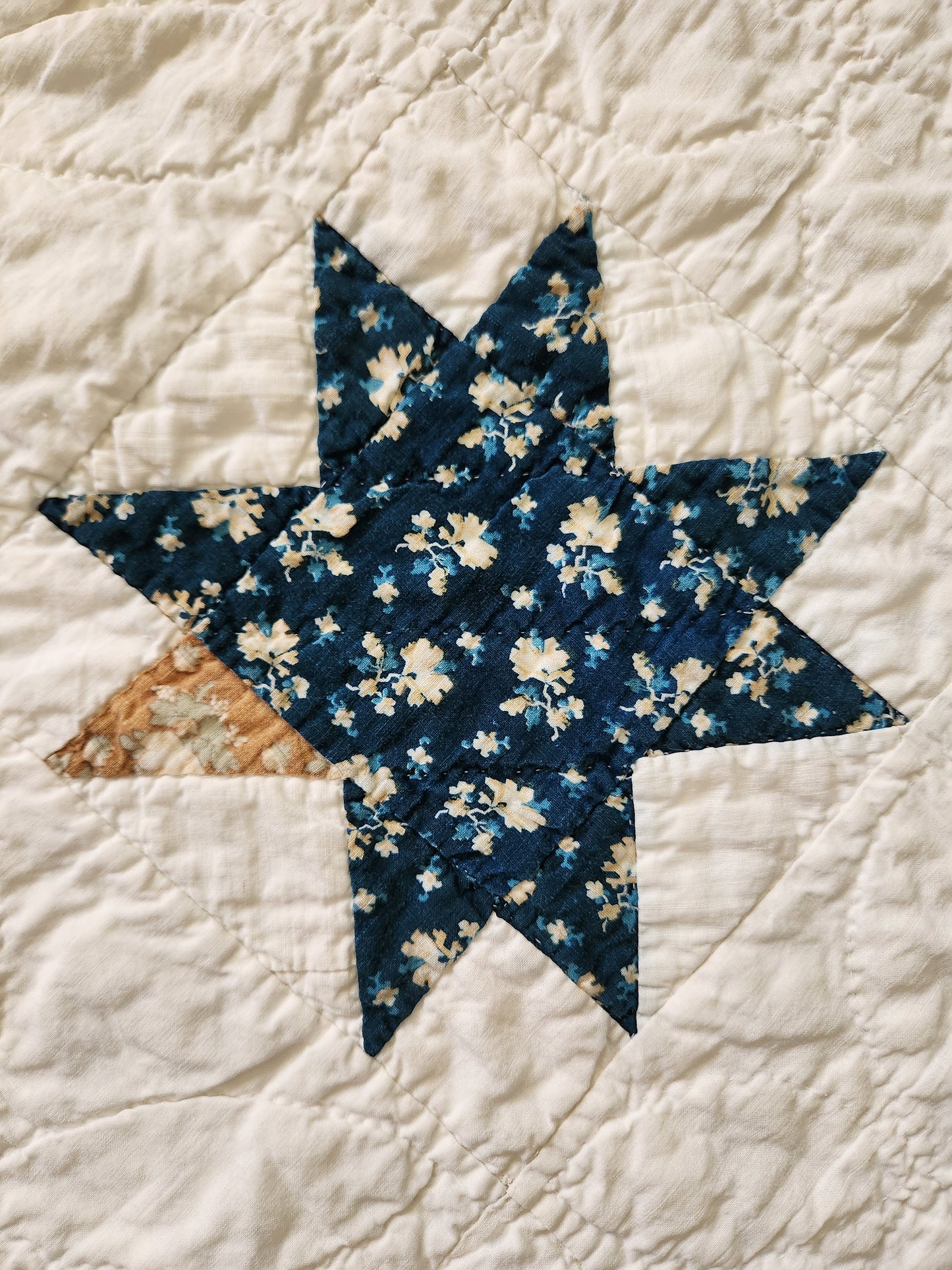 Antique 19th Century Evening Star Quilt