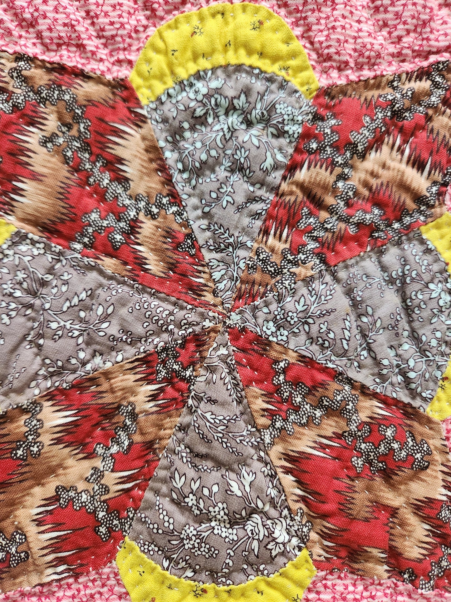 Antique Lucky Star Quilt c1880