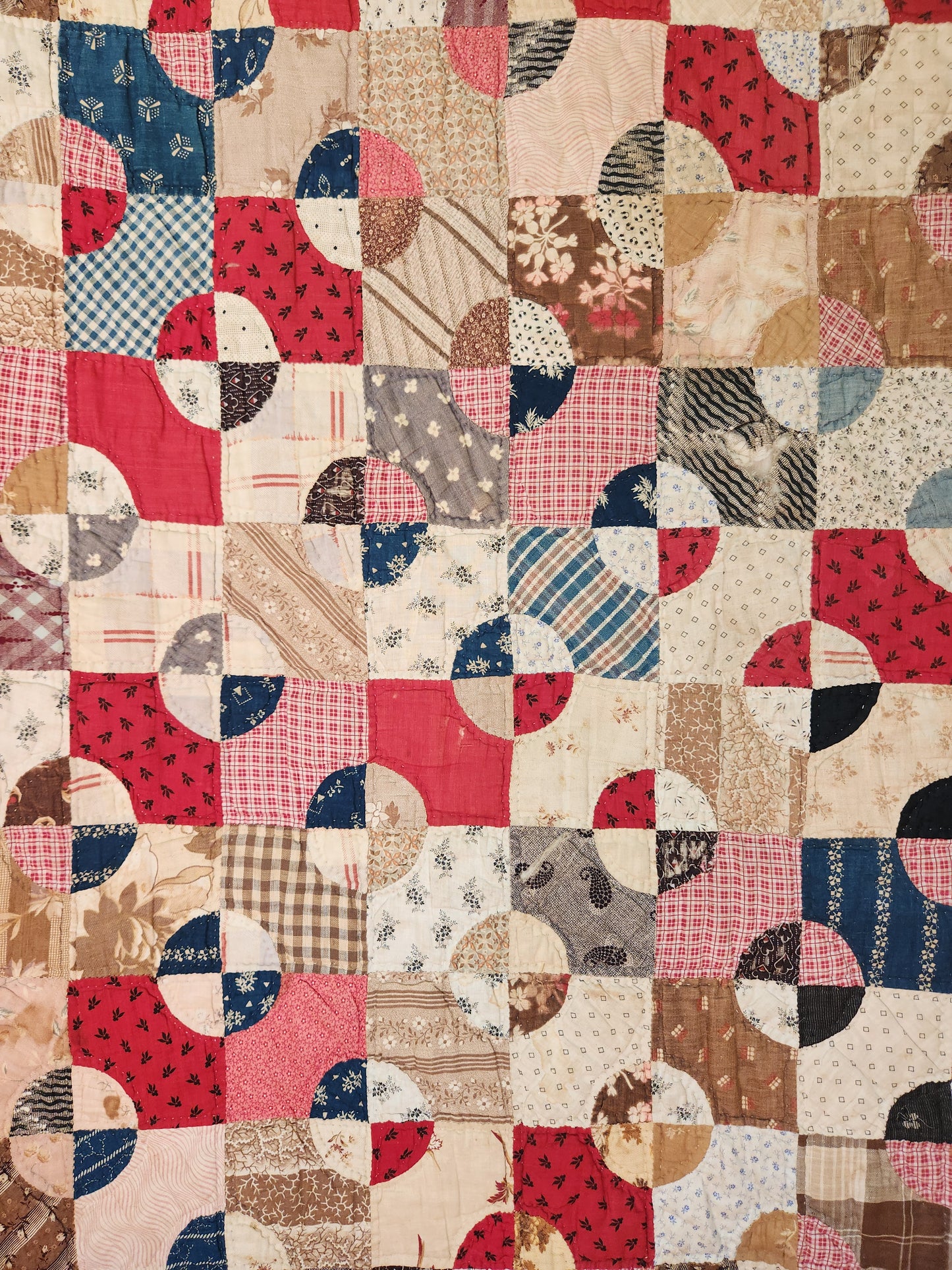 Antique Snowball Quilt c1890