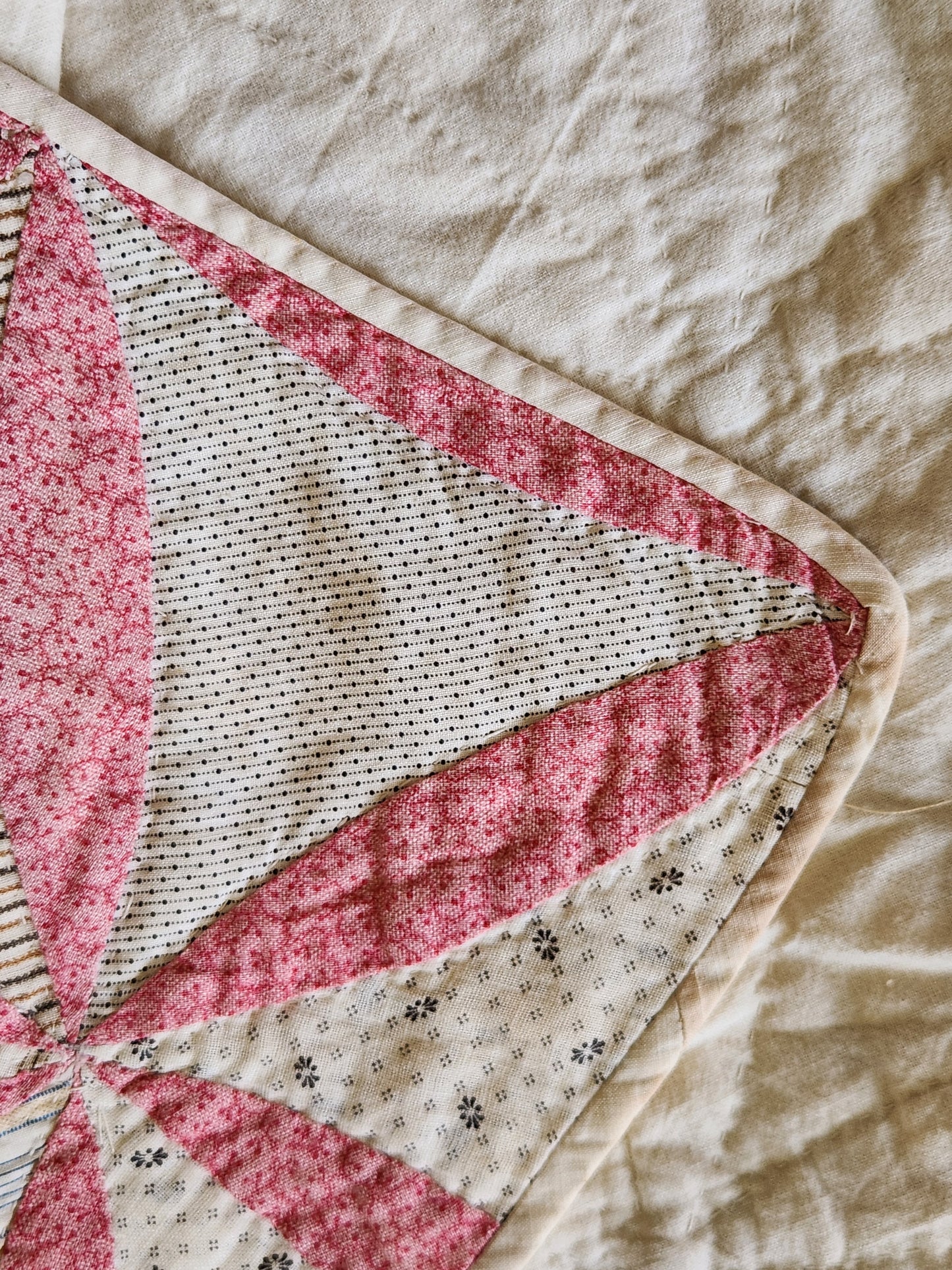 Hand Pieced Antique Quilt c1890