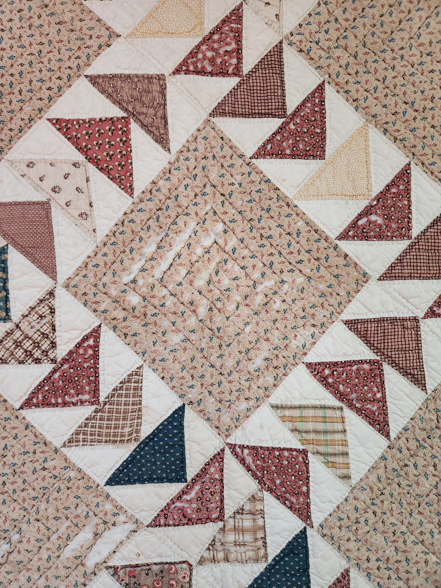 Antique Flying Geese Quilt c1870