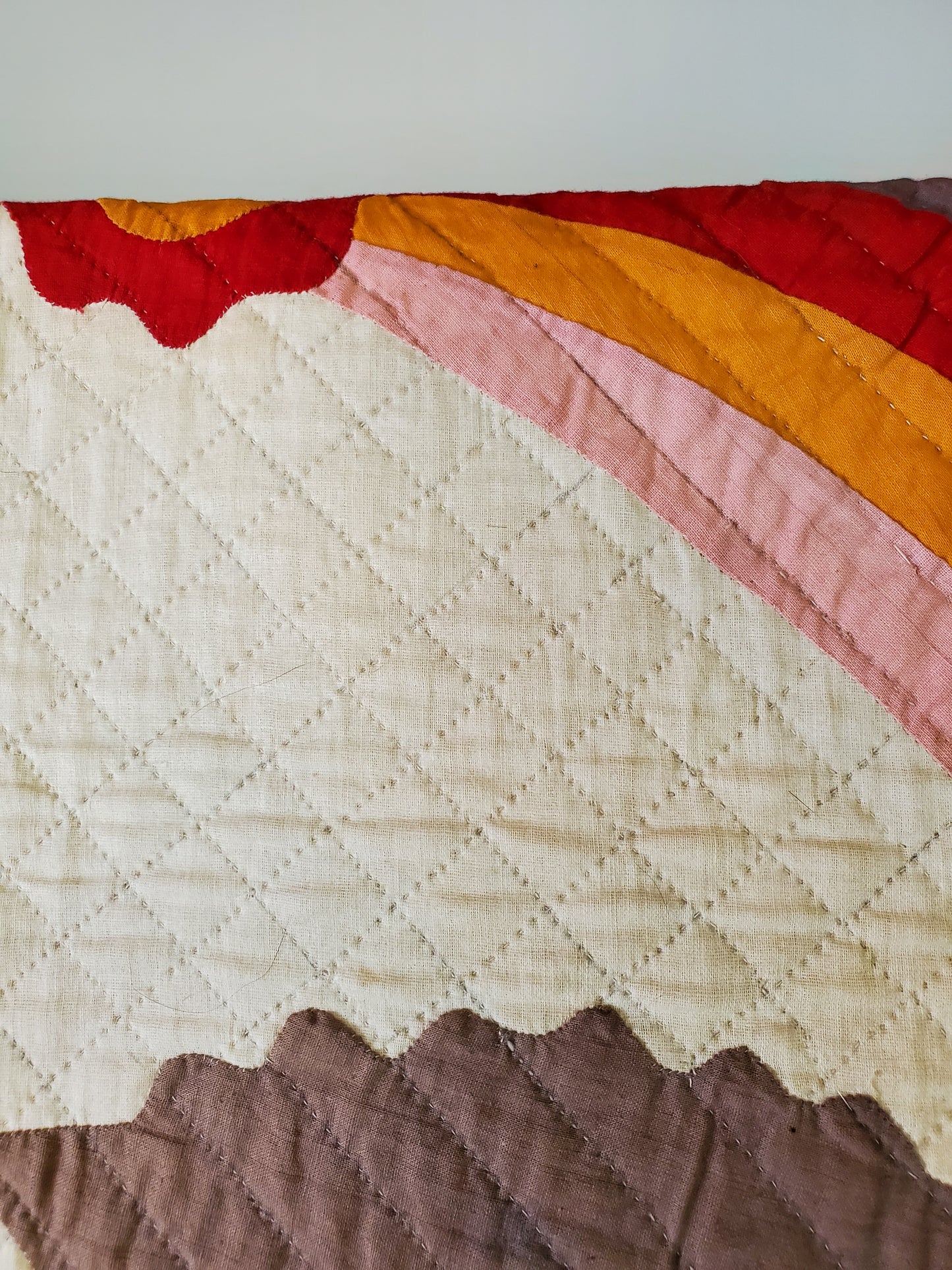 Antique Princess Feather Quilt ca 1890