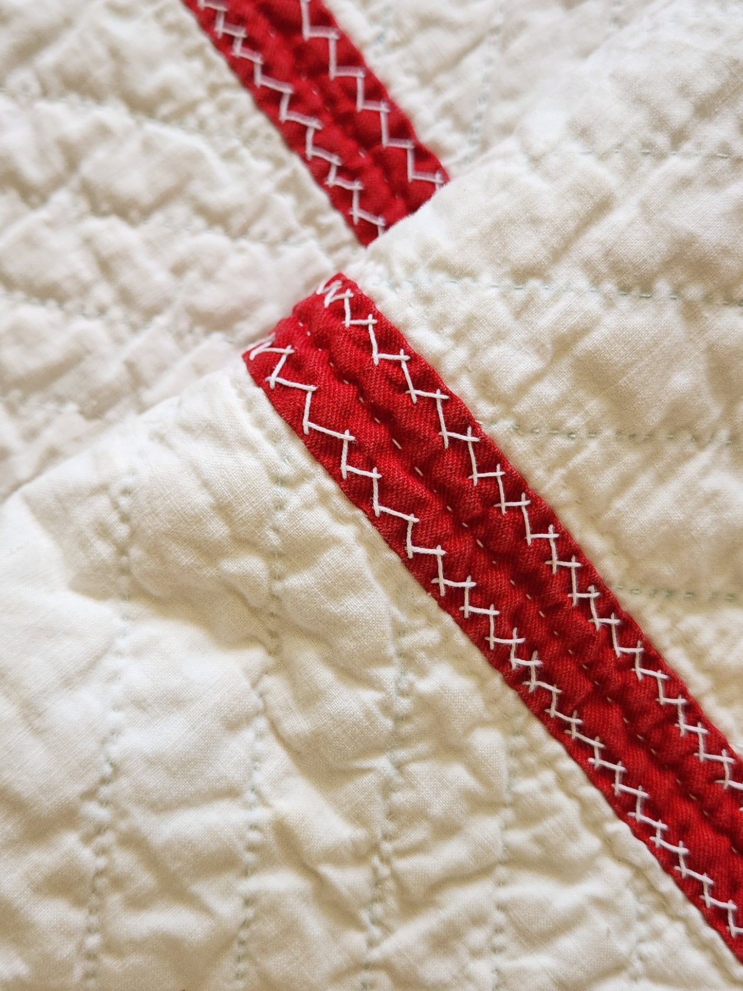 Antique Redwork Quilt, 1890