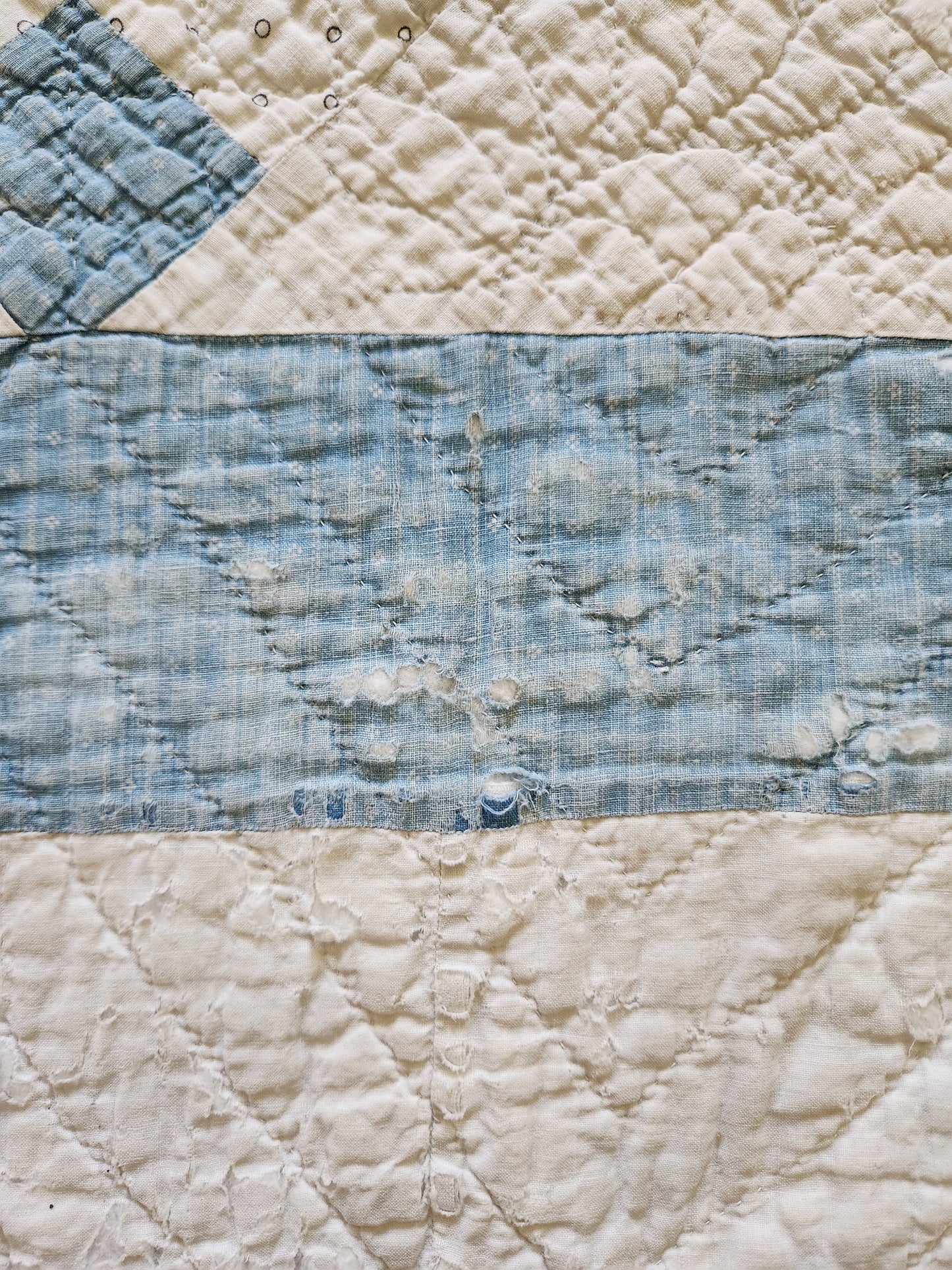 Nine Patch Crib Quilt c1890
