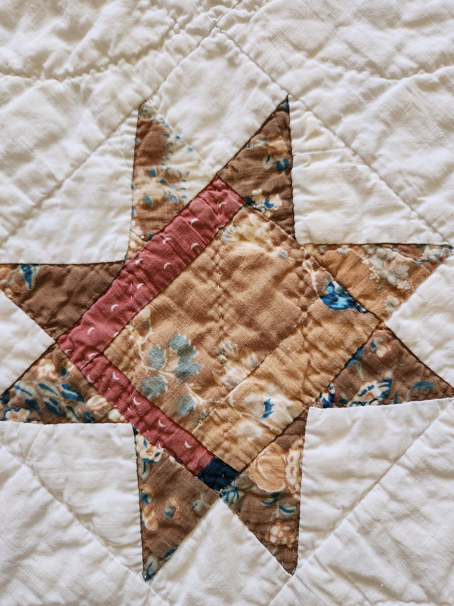 Antique 19th Century Evening Star Quilt