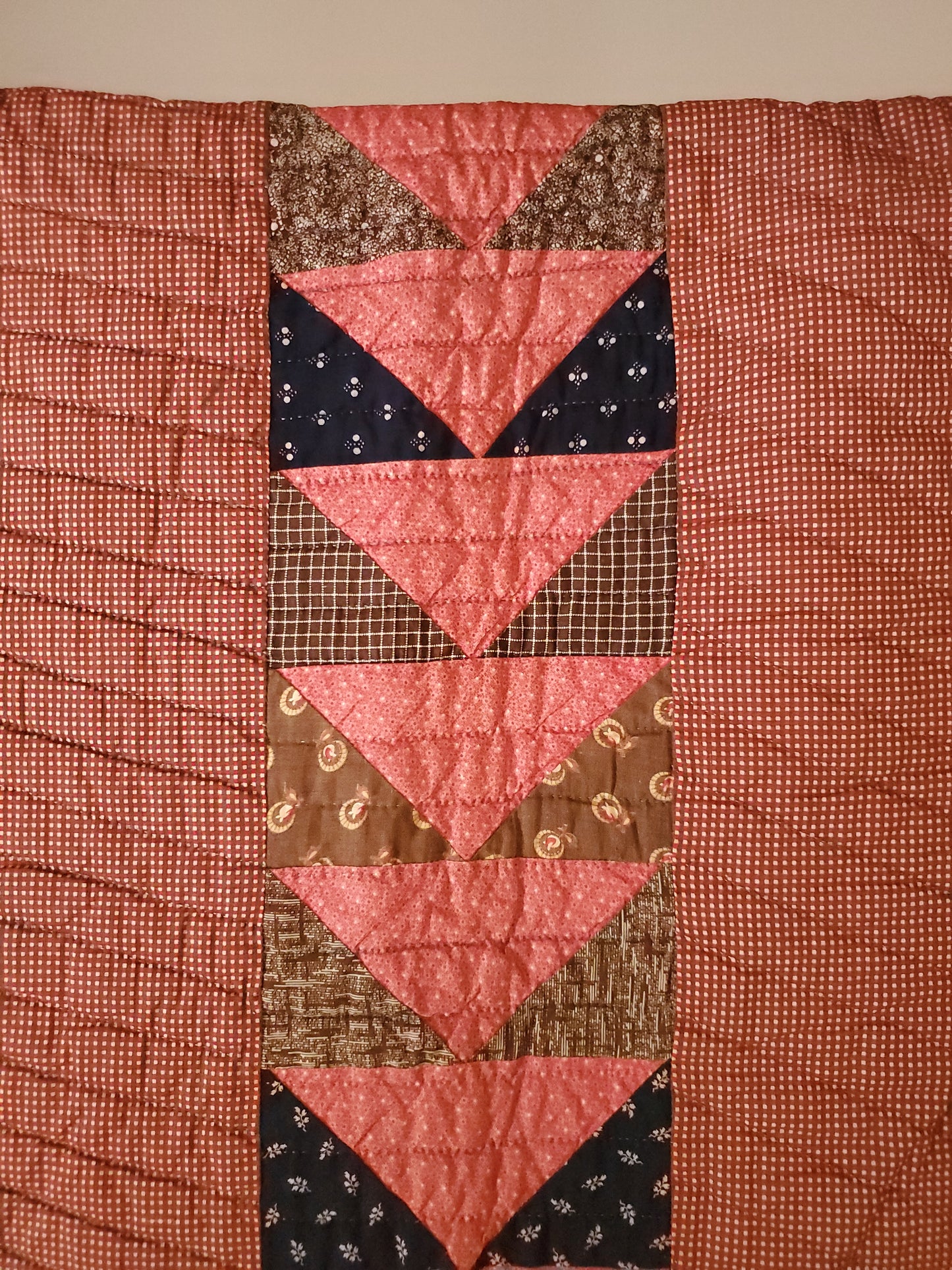 Antique Flying Geese Quilt, ca 1890