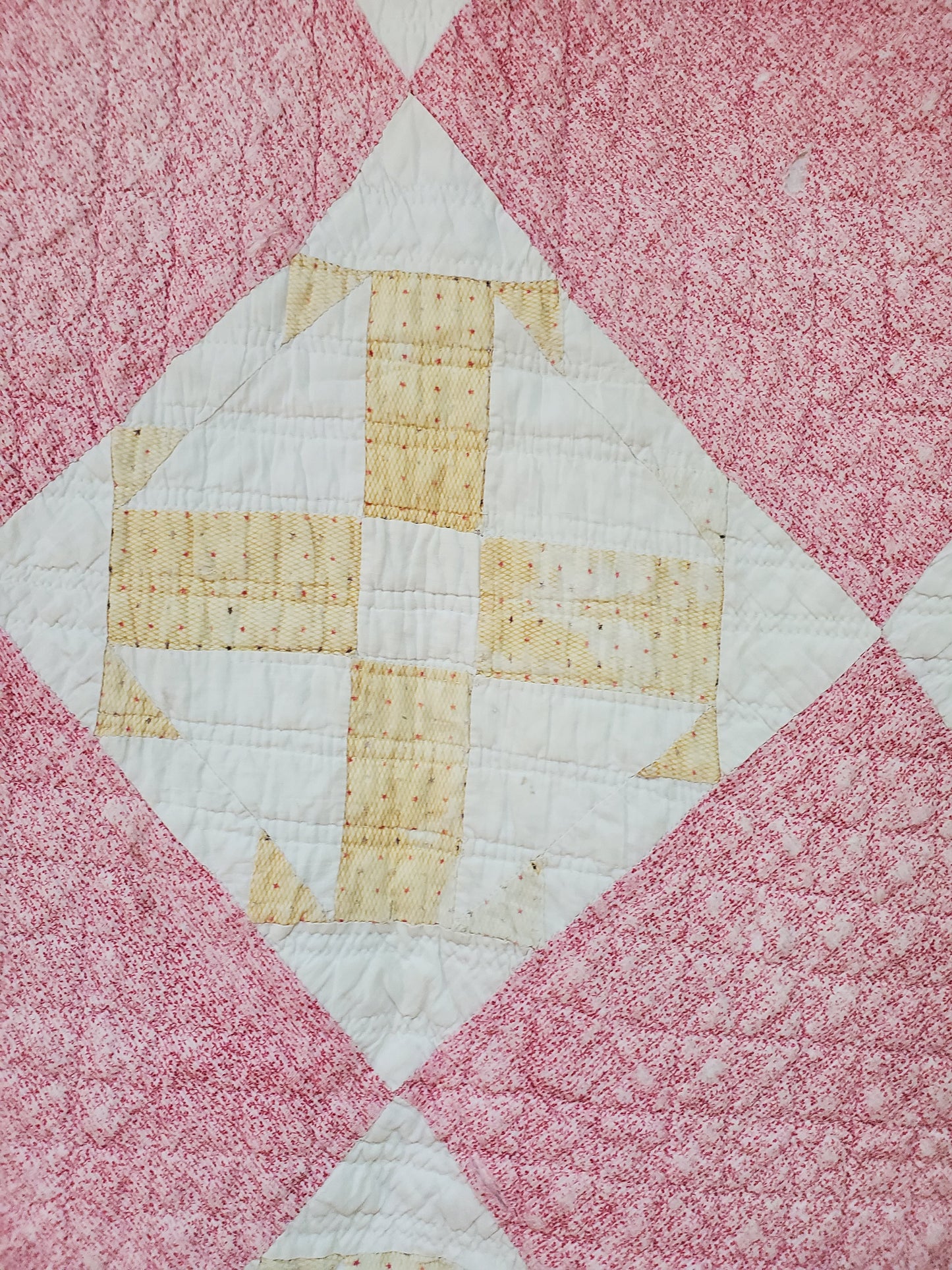 Capital T Antique Quilt, ca 1875