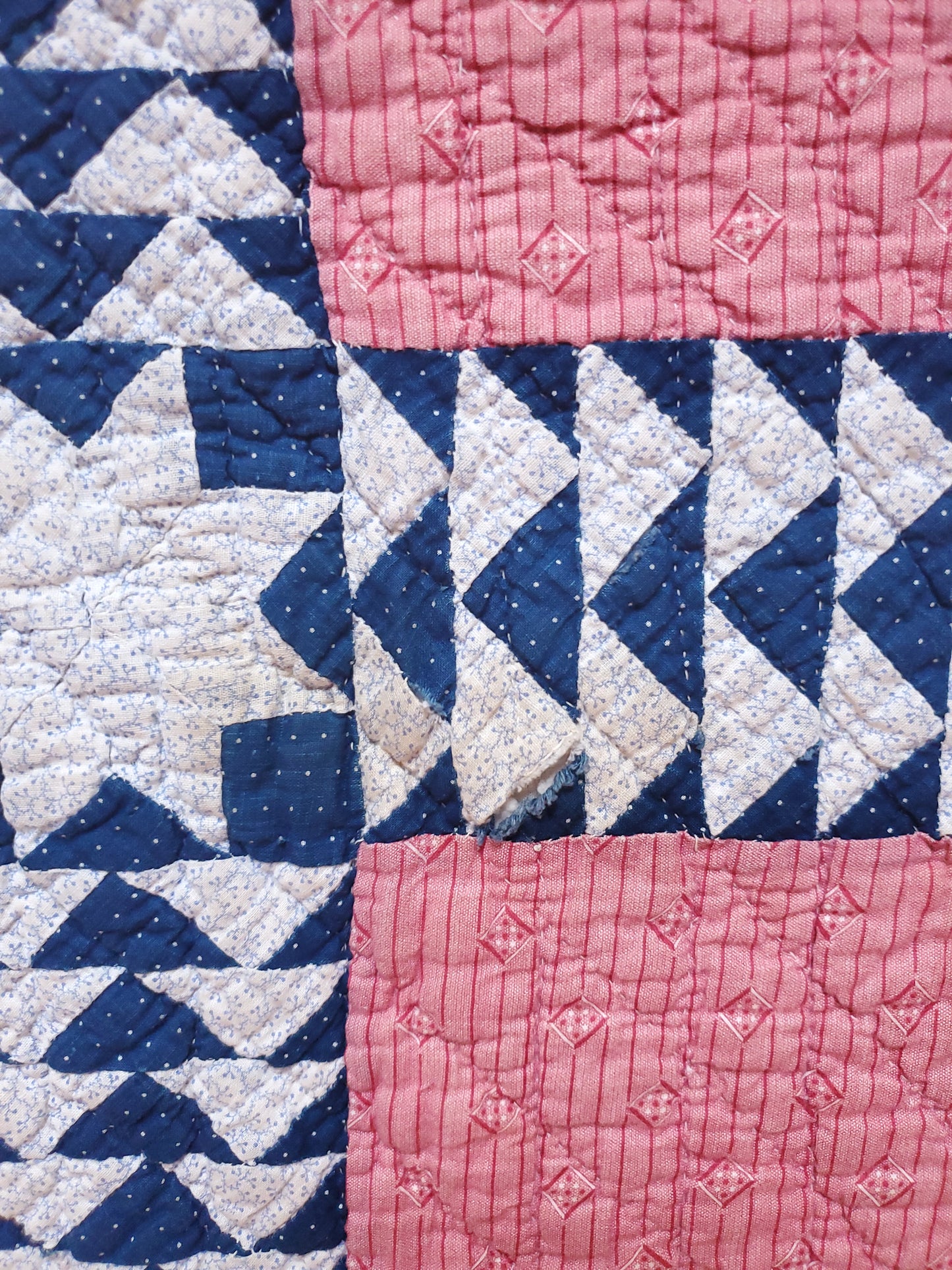 Antique Flying Geese Quilt, ca 1900