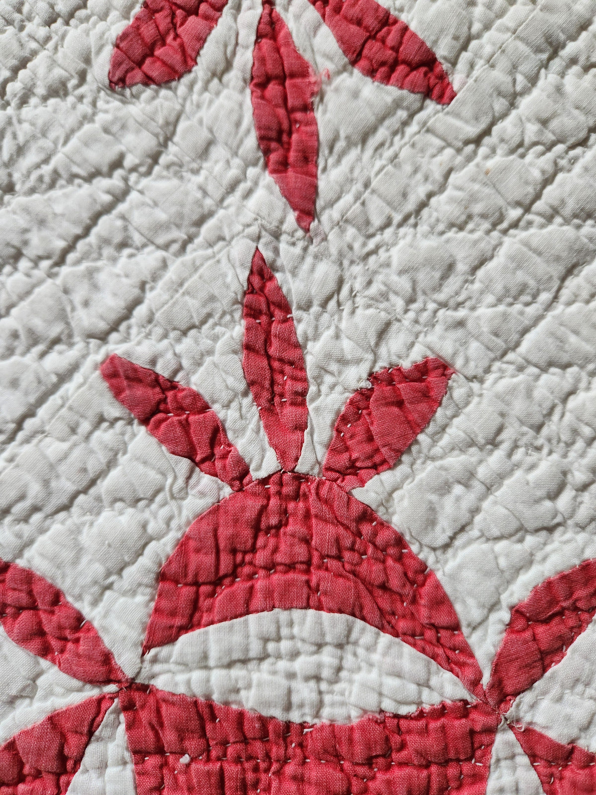 Red & White Patchwork Quilt