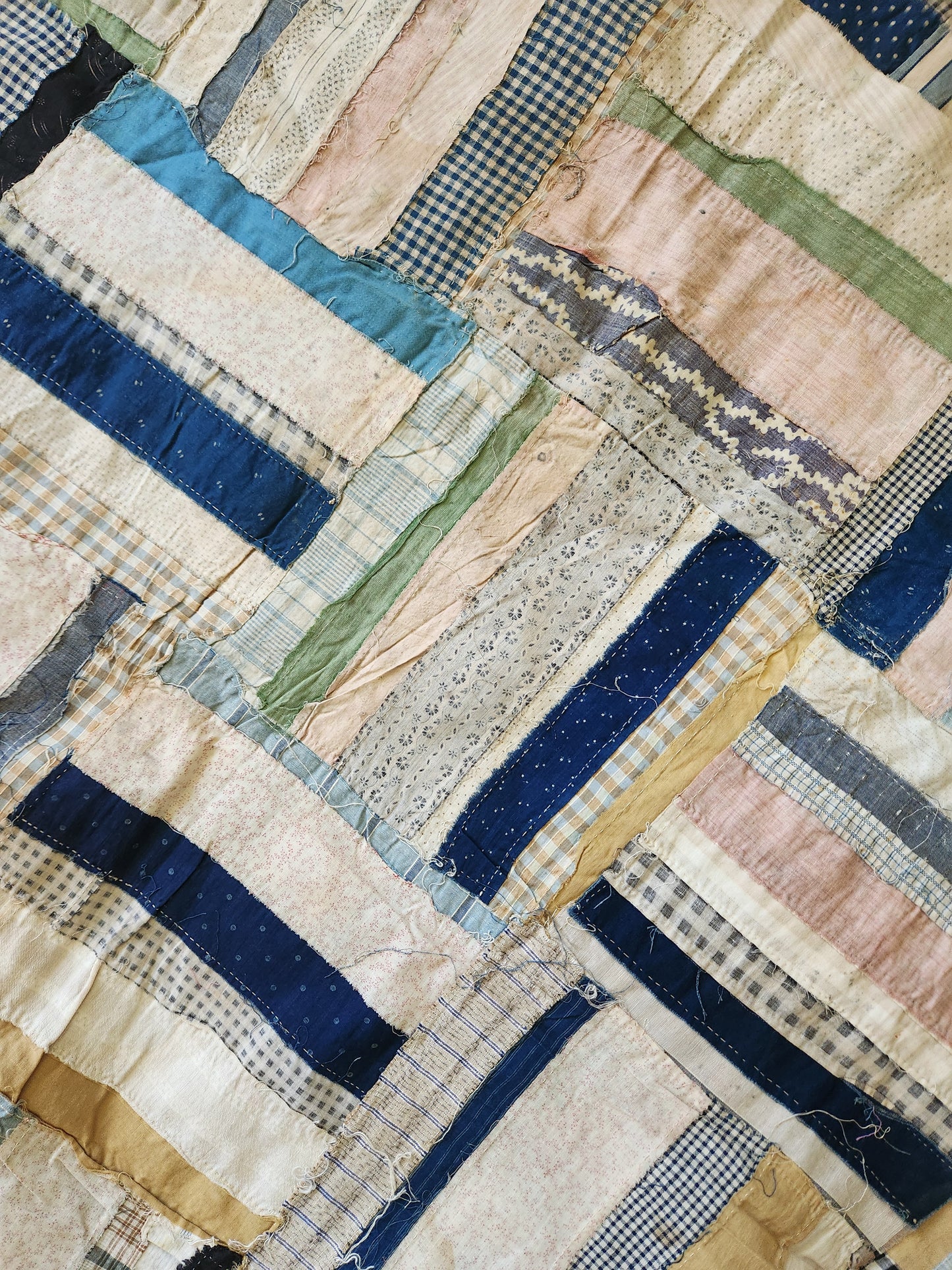Strip Quilt Top c1920