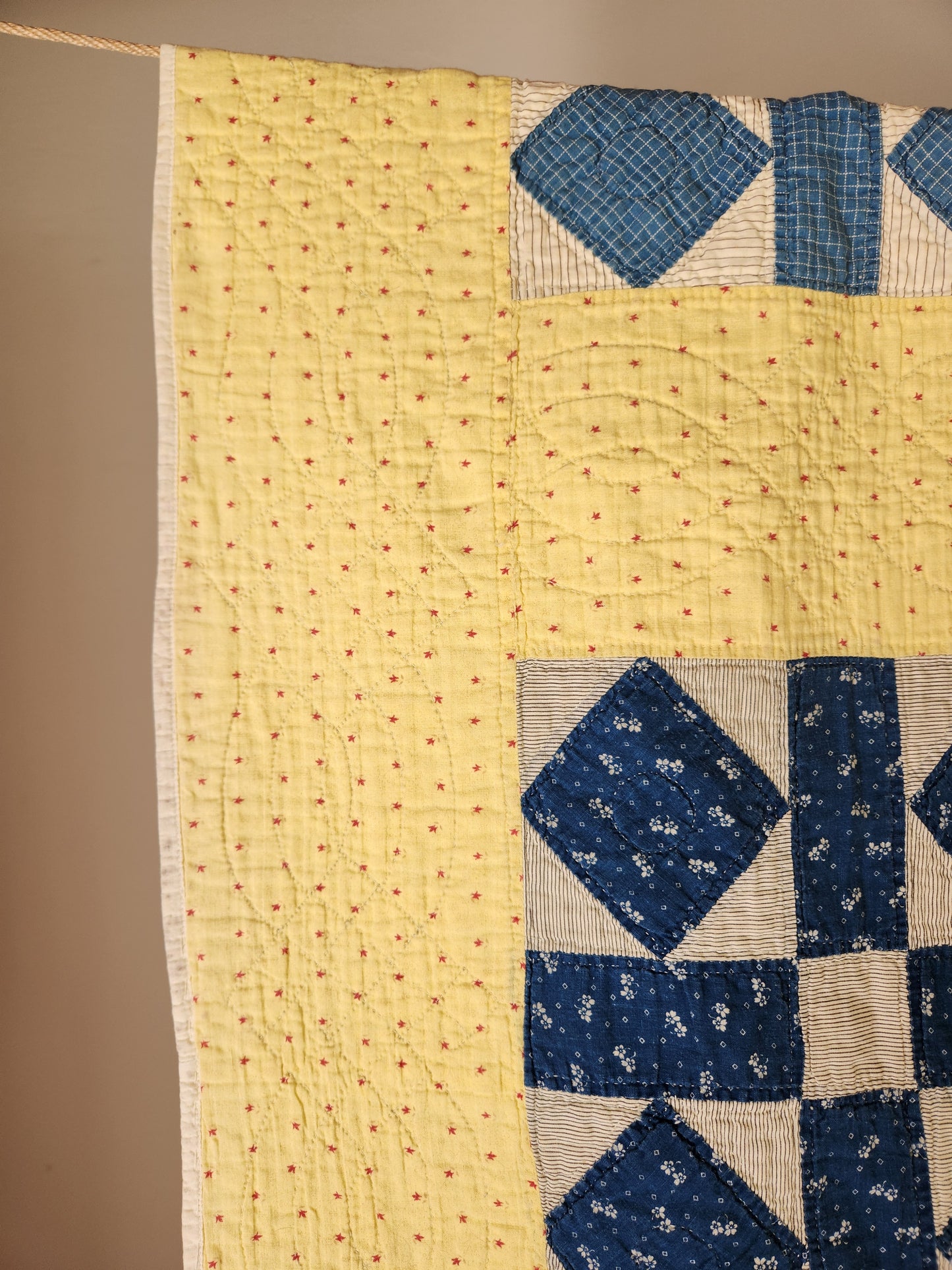 Antique Garden of Eden Patchwork Quilt c1900