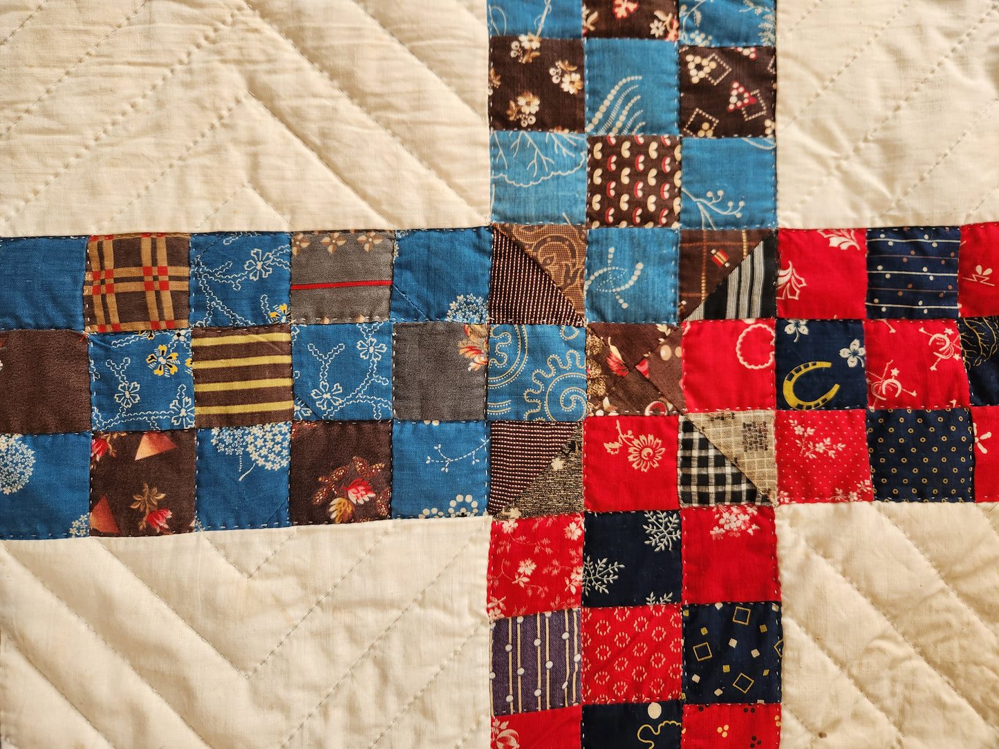 Contemporary Completion of Antique Quilt Top with Border Addition