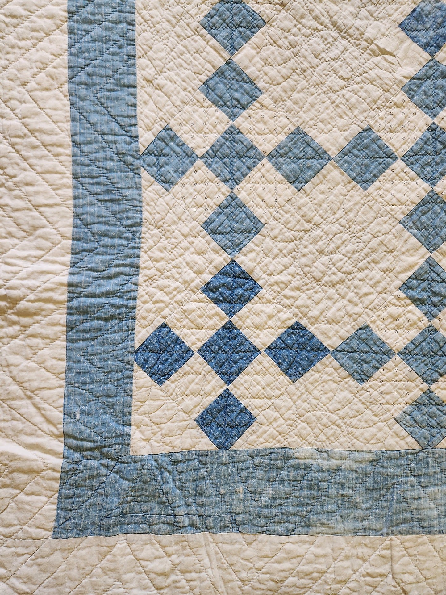 Nine Patch Crib Quilt c1890