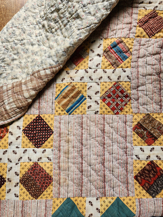 19th Century Antique Patchwork Quilt