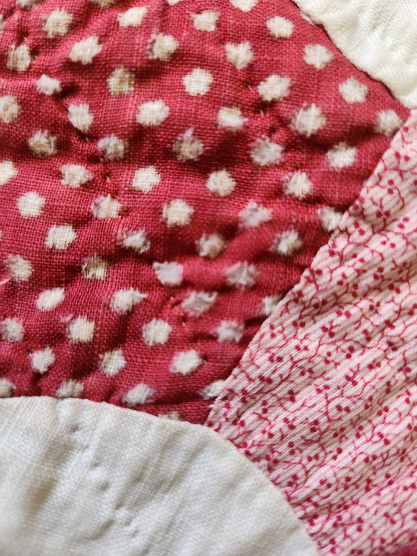 Antique Hex Star Quilt c1860