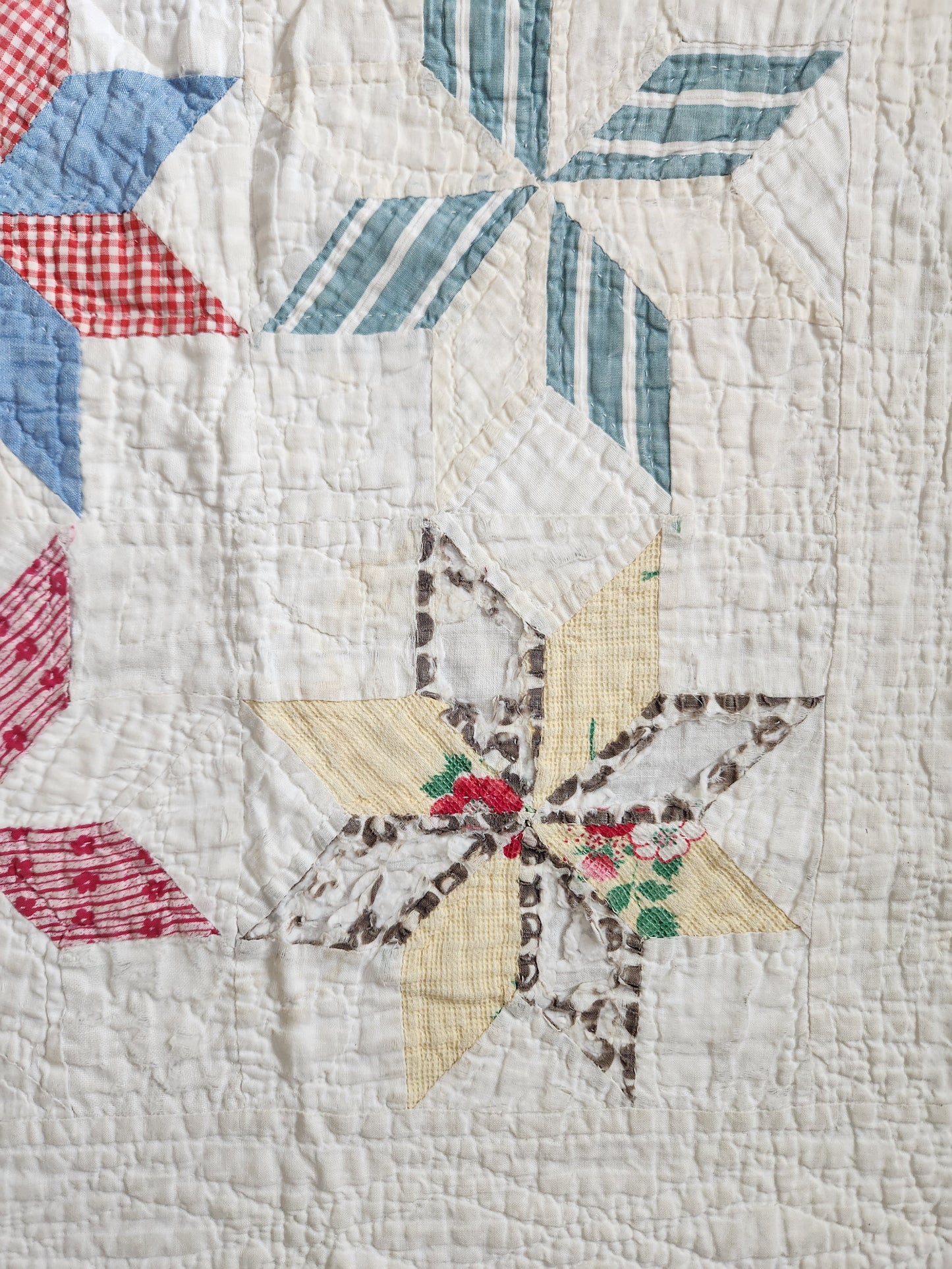 Vintage 8 Point Star Quilt c1940