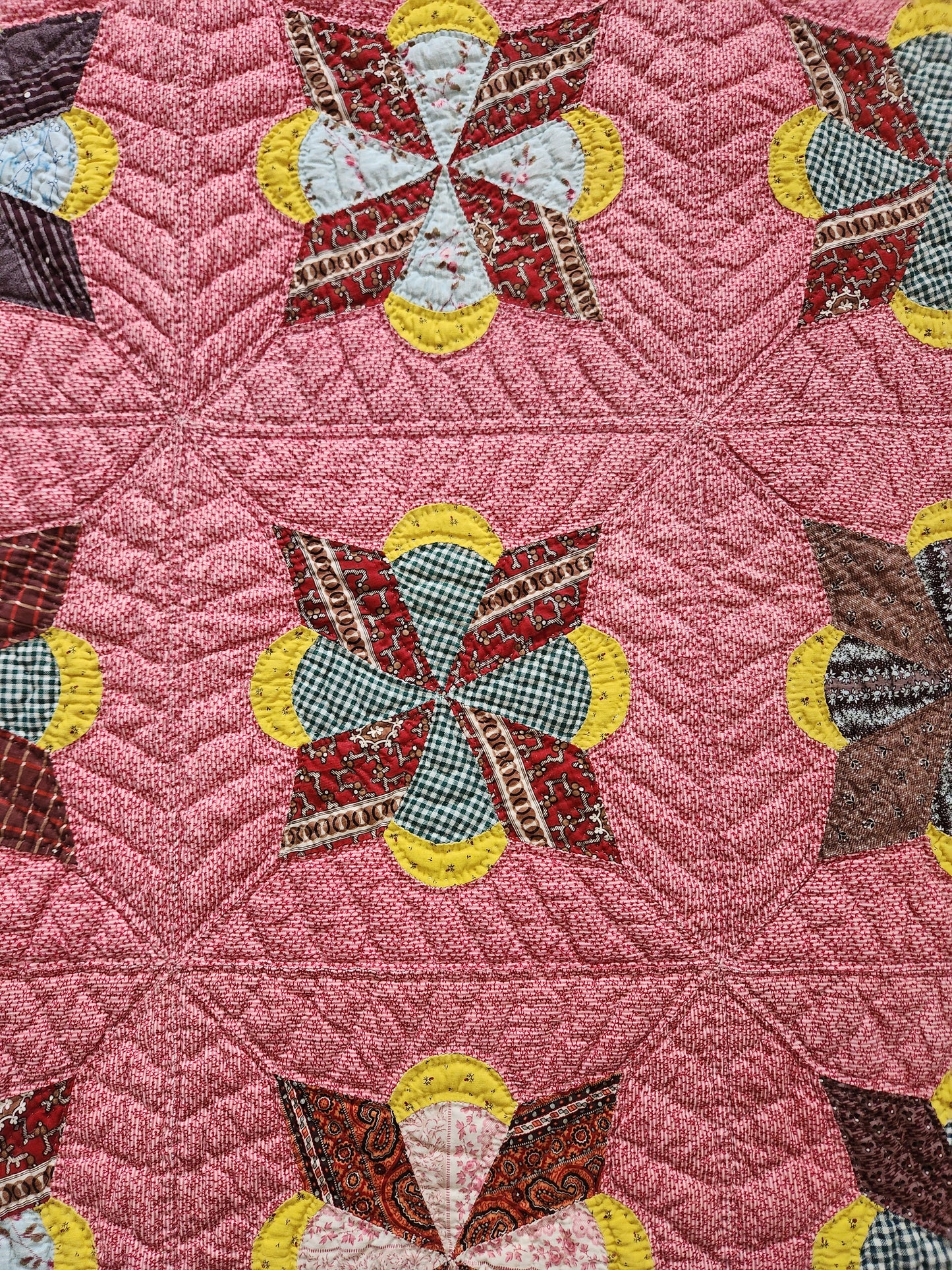 Antique Lucky Star Quilt c1880