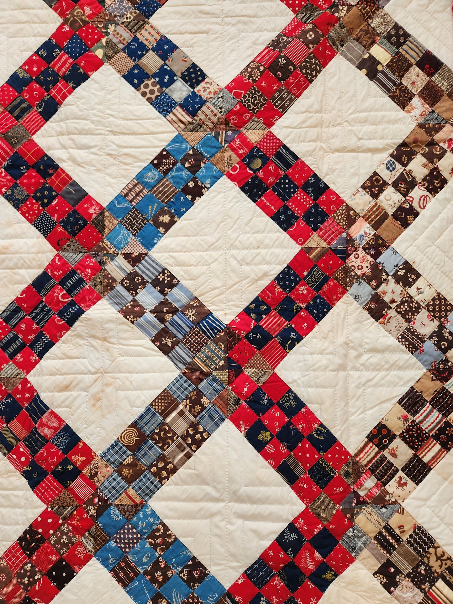 Contemporary Completion of Antique Quilt Top with Border Addition