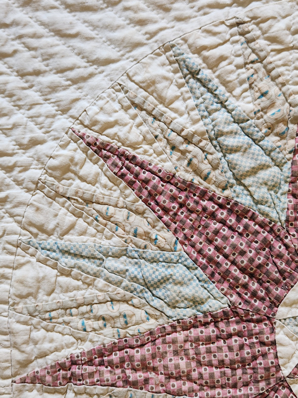 Antique 19th Century Compass Quilt