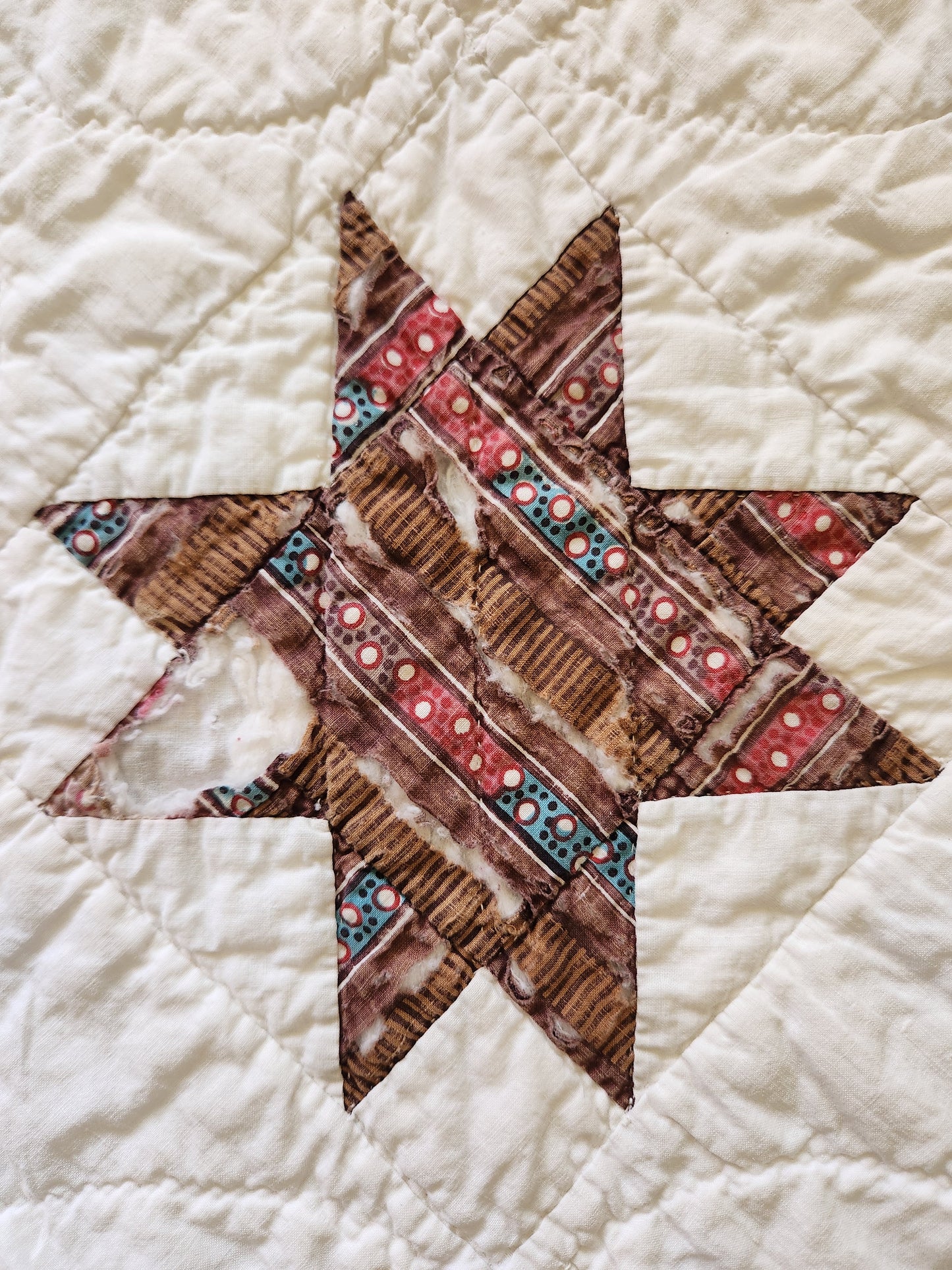 Antique 19th Century Evening Star Quilt