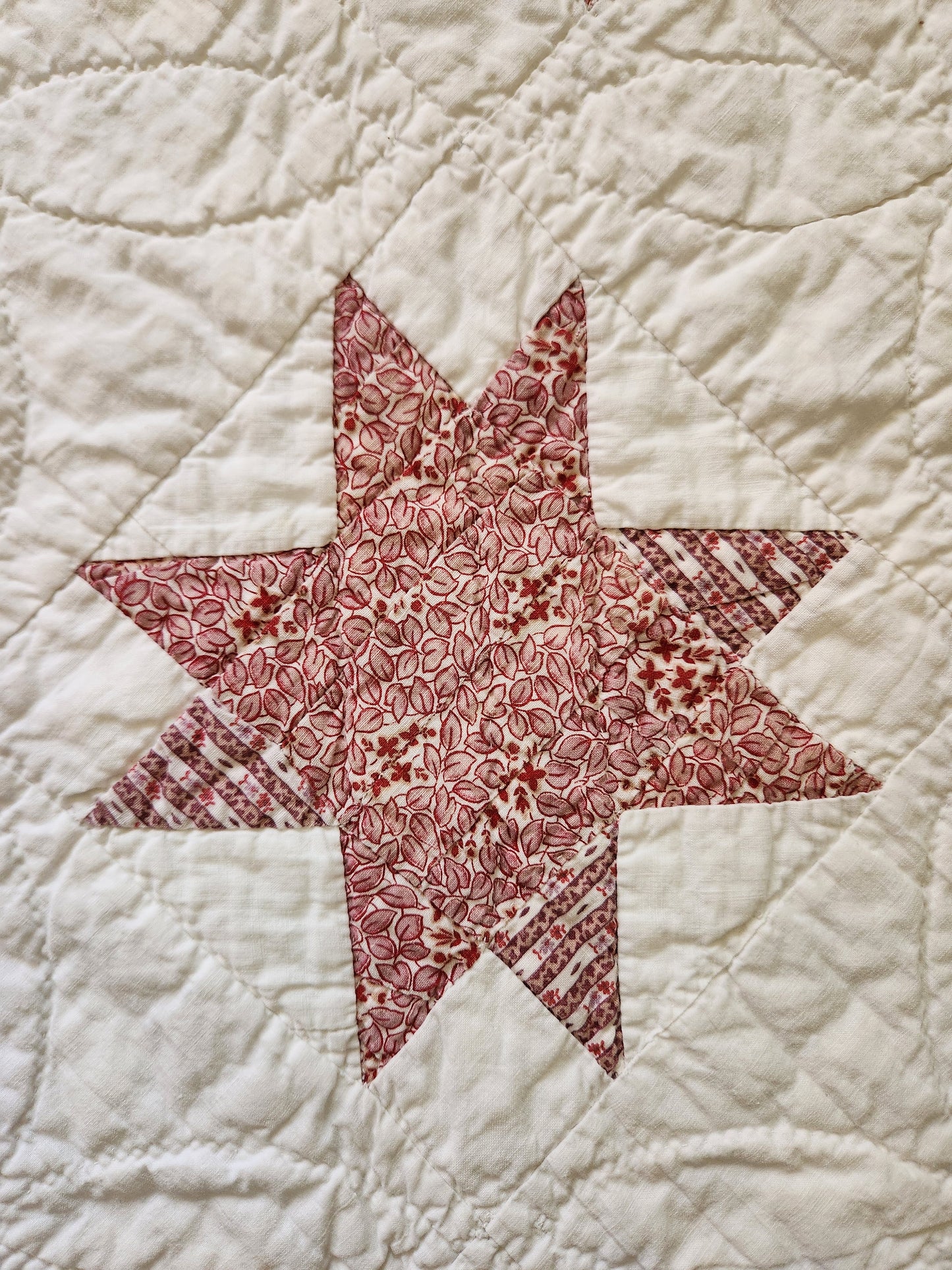 Antique 19th Century Evening Star Quilt