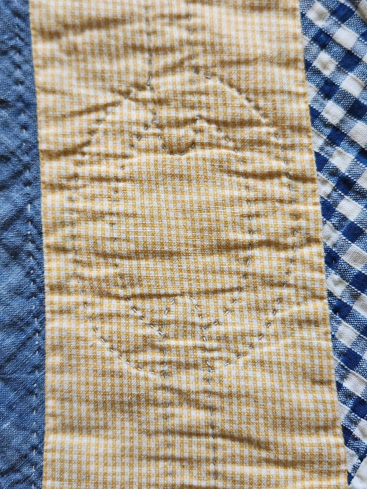 Antique Patchwork Chain Quilt c1920