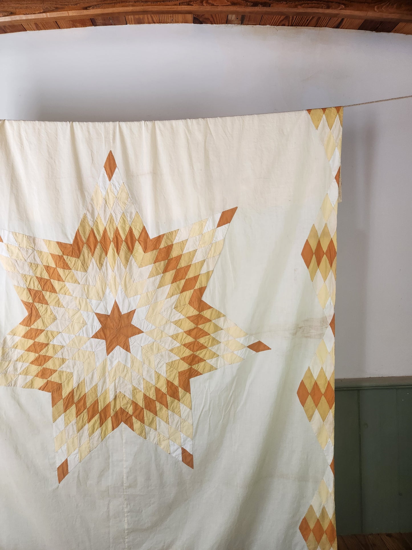 Vintage Lone Star Coverlet c1940 (A)