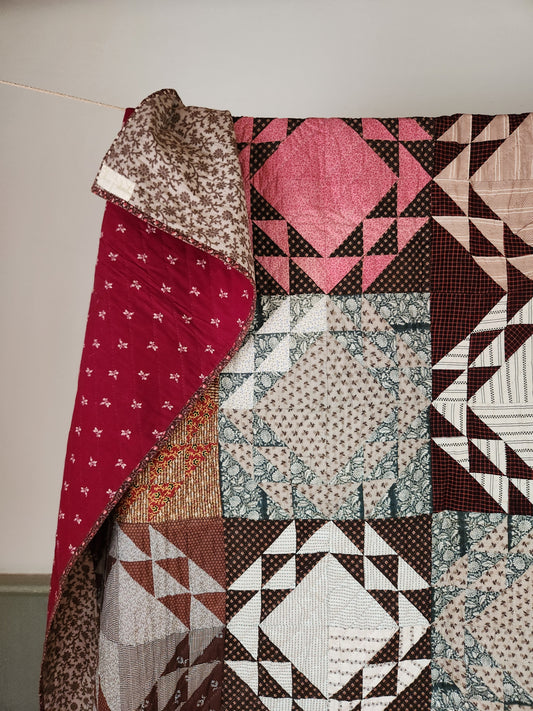 Mint Condition 19th Century Patchwork Quilt