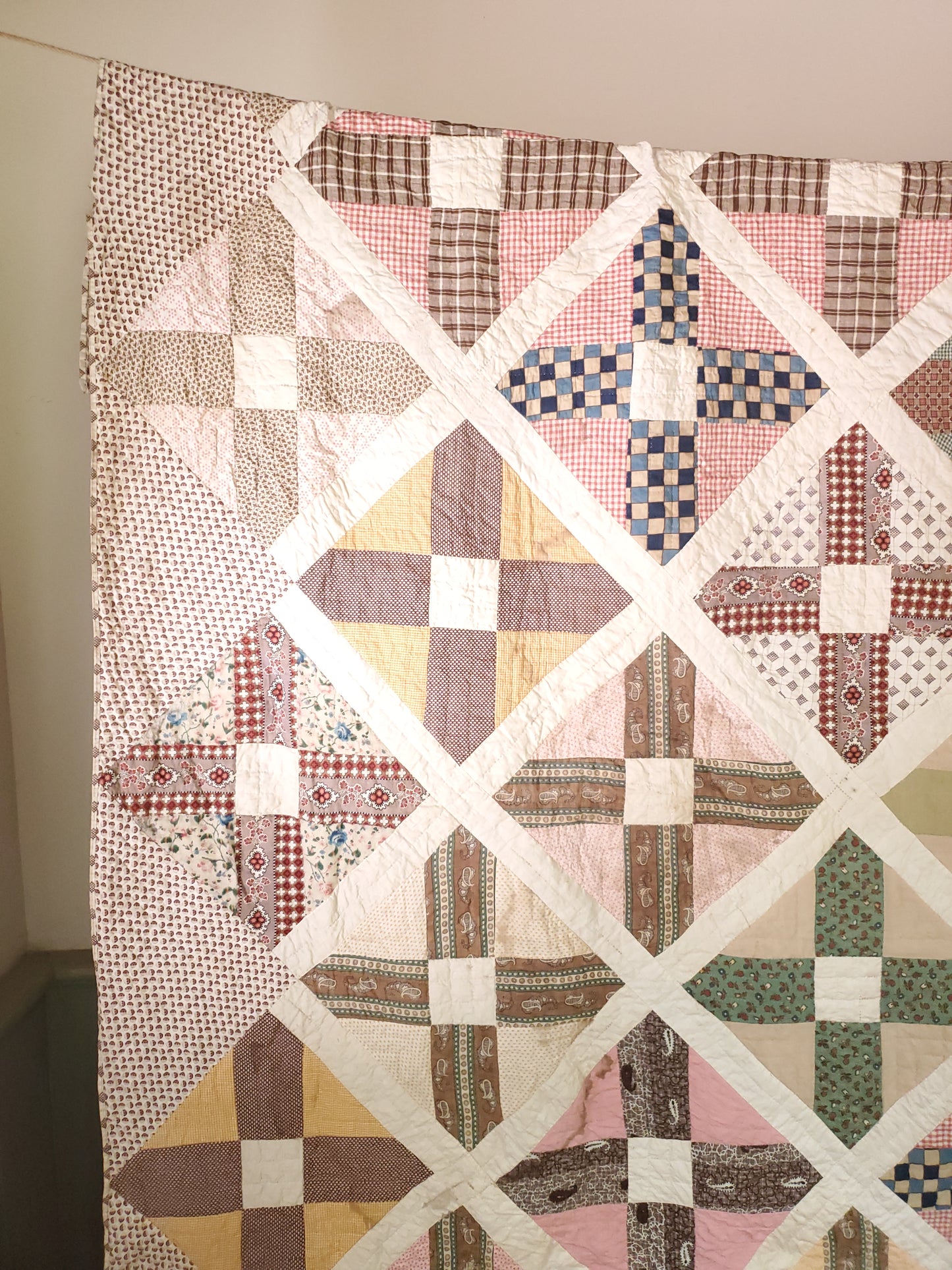 Antique Cross Quilt, ca 1880