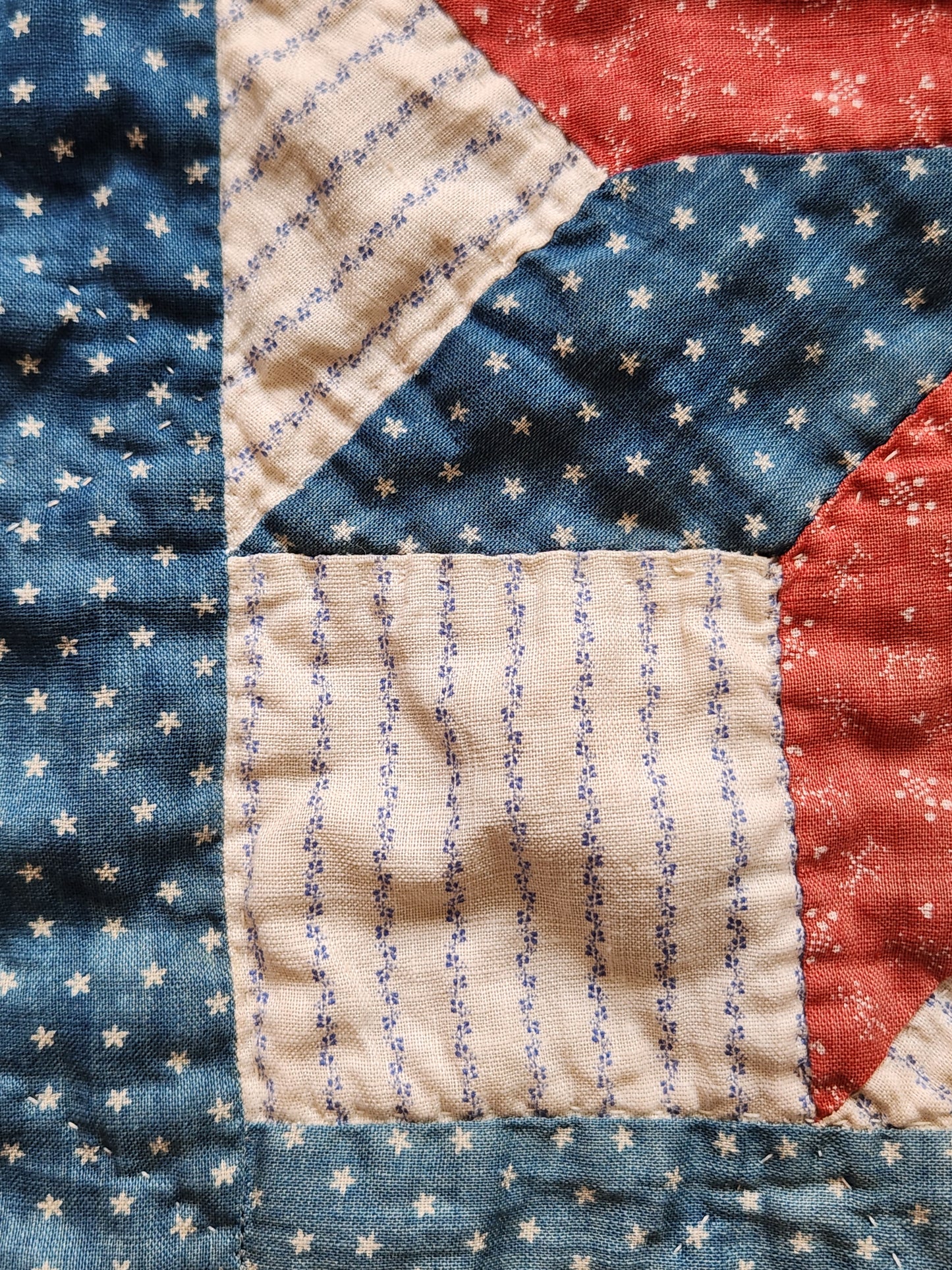 Red, White, & Blue Antique Star Quilt