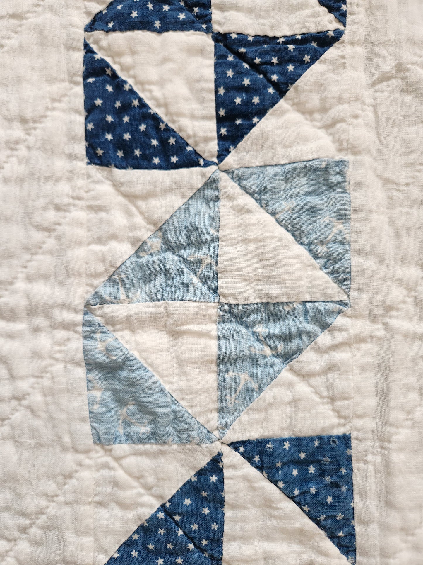 Blue and White Envelope Quilt c1900