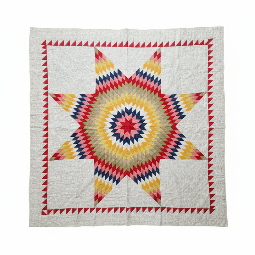 Antique Lone Star Quilt c1900 