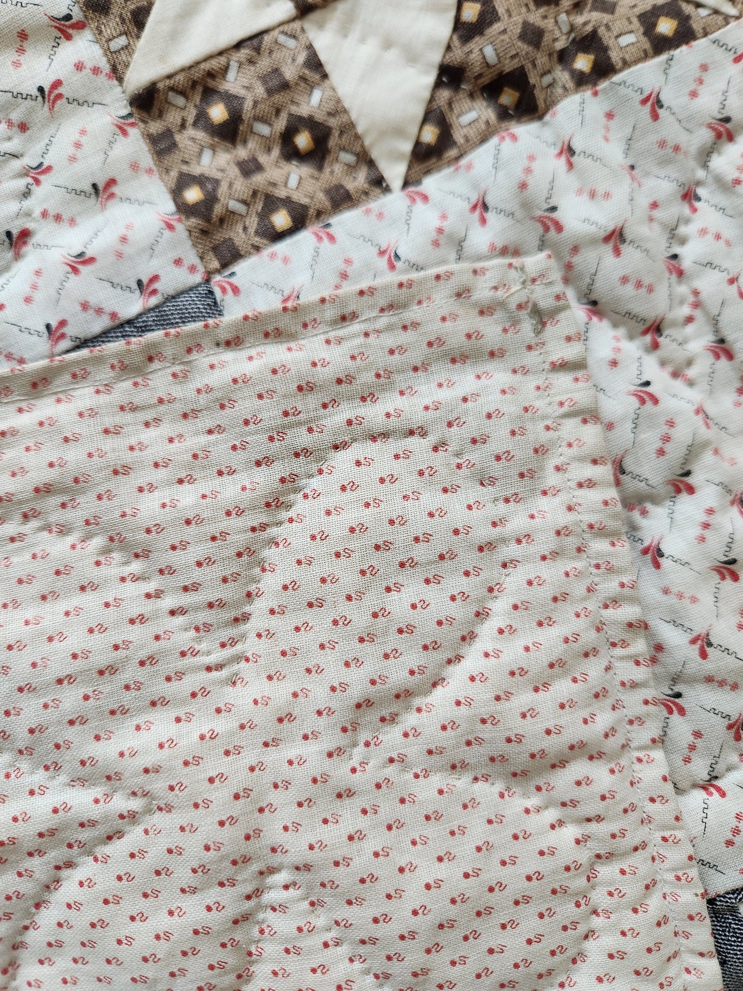 Antique Evening Star Quilt c1900