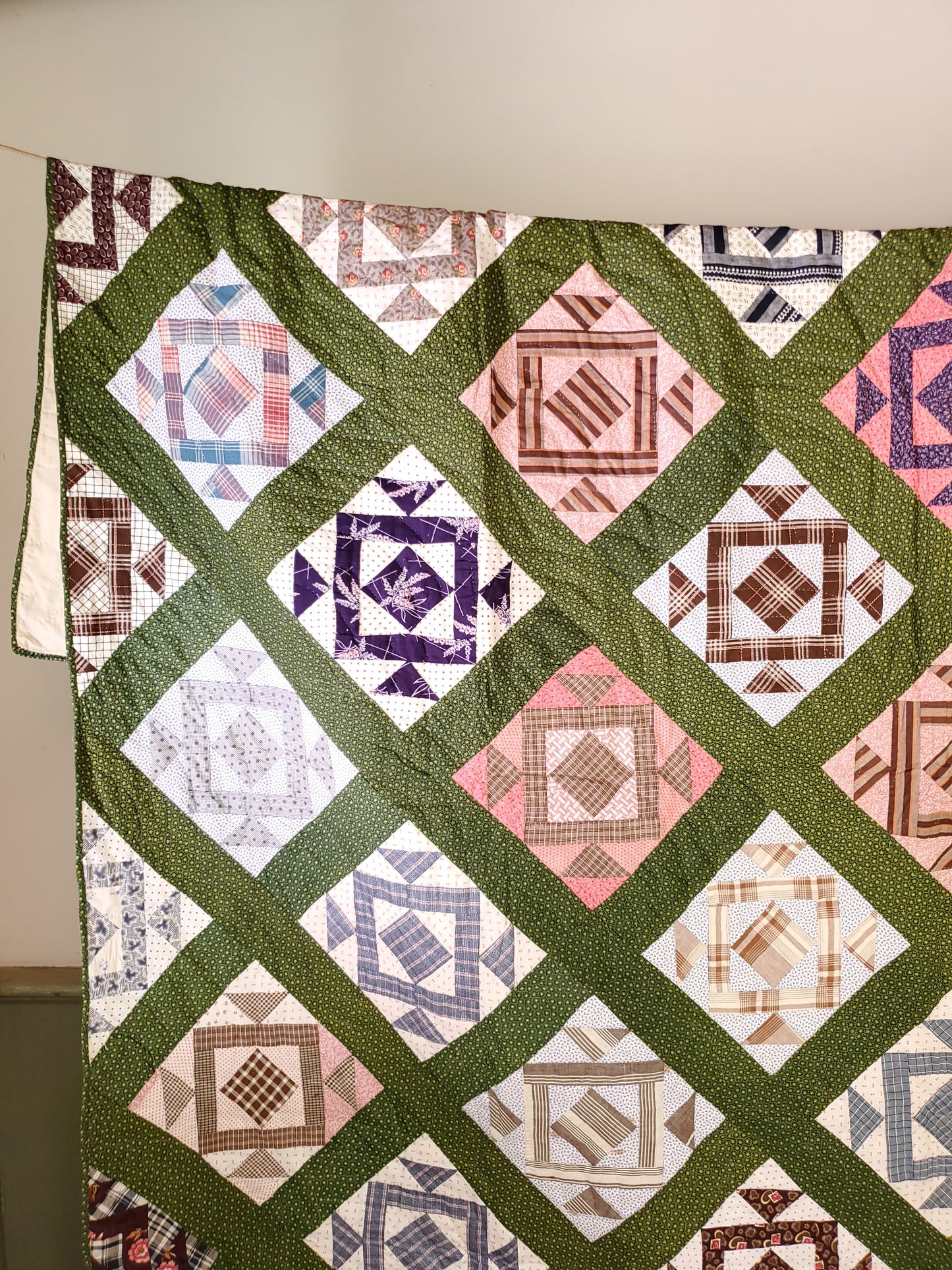 Antique 19th Century Patchwork Quilt ca 1890