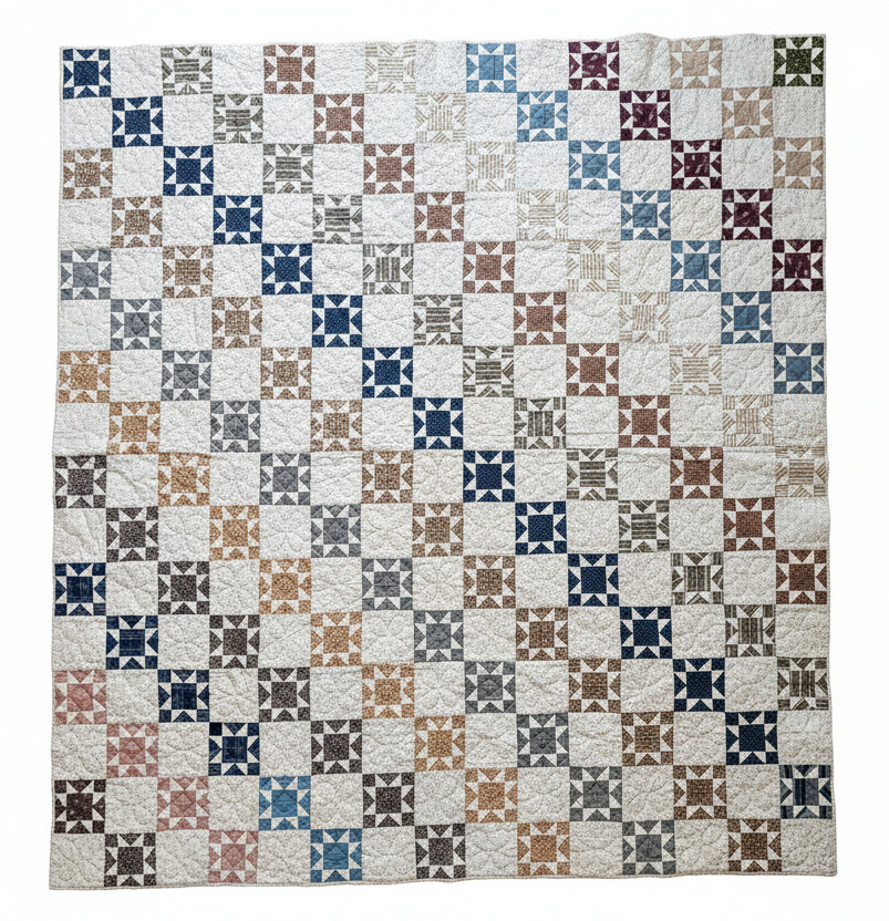 Antique Evening Star Quilt c1900
