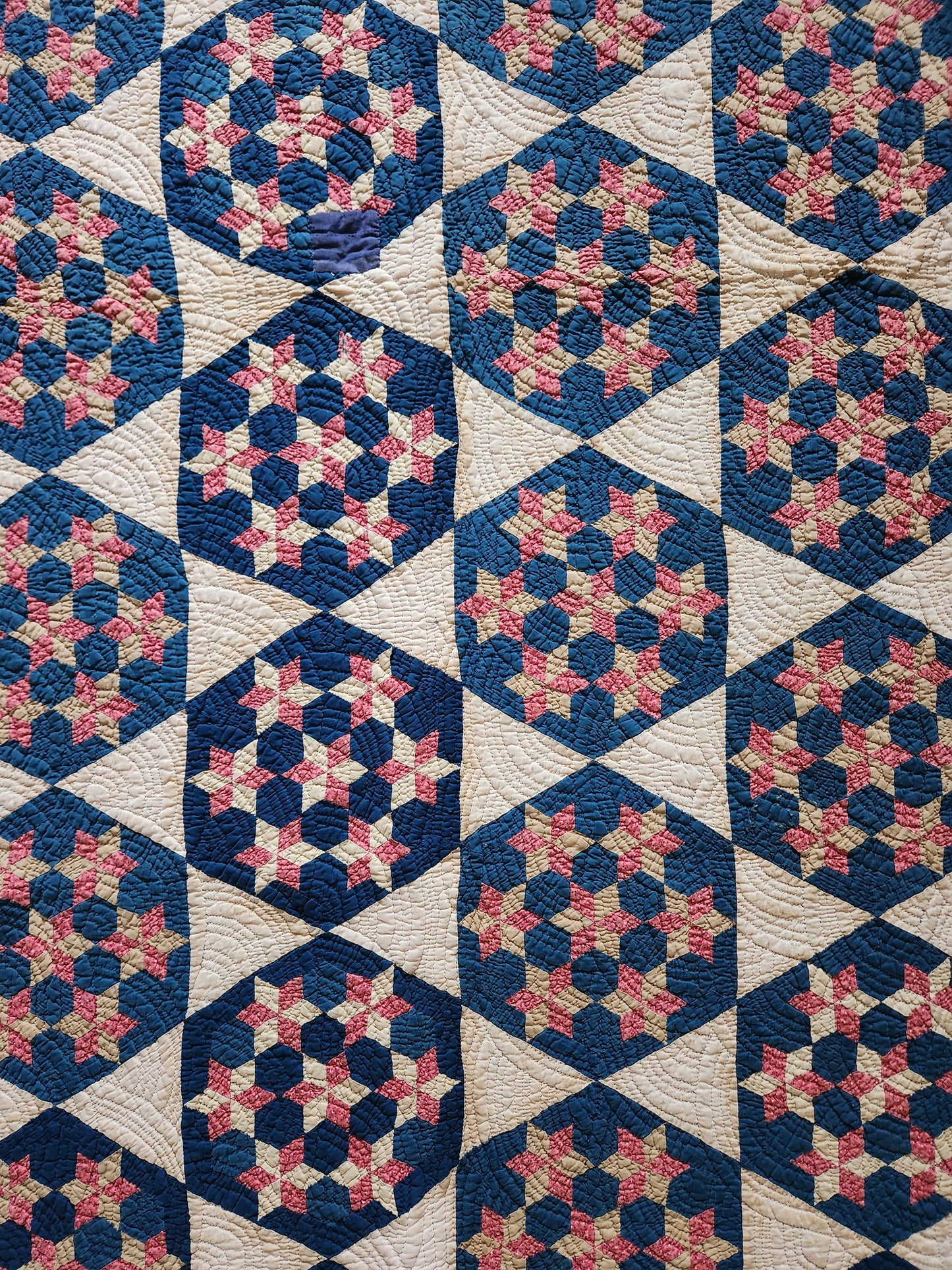 Antique Seven Sisters Patchwork Quilt