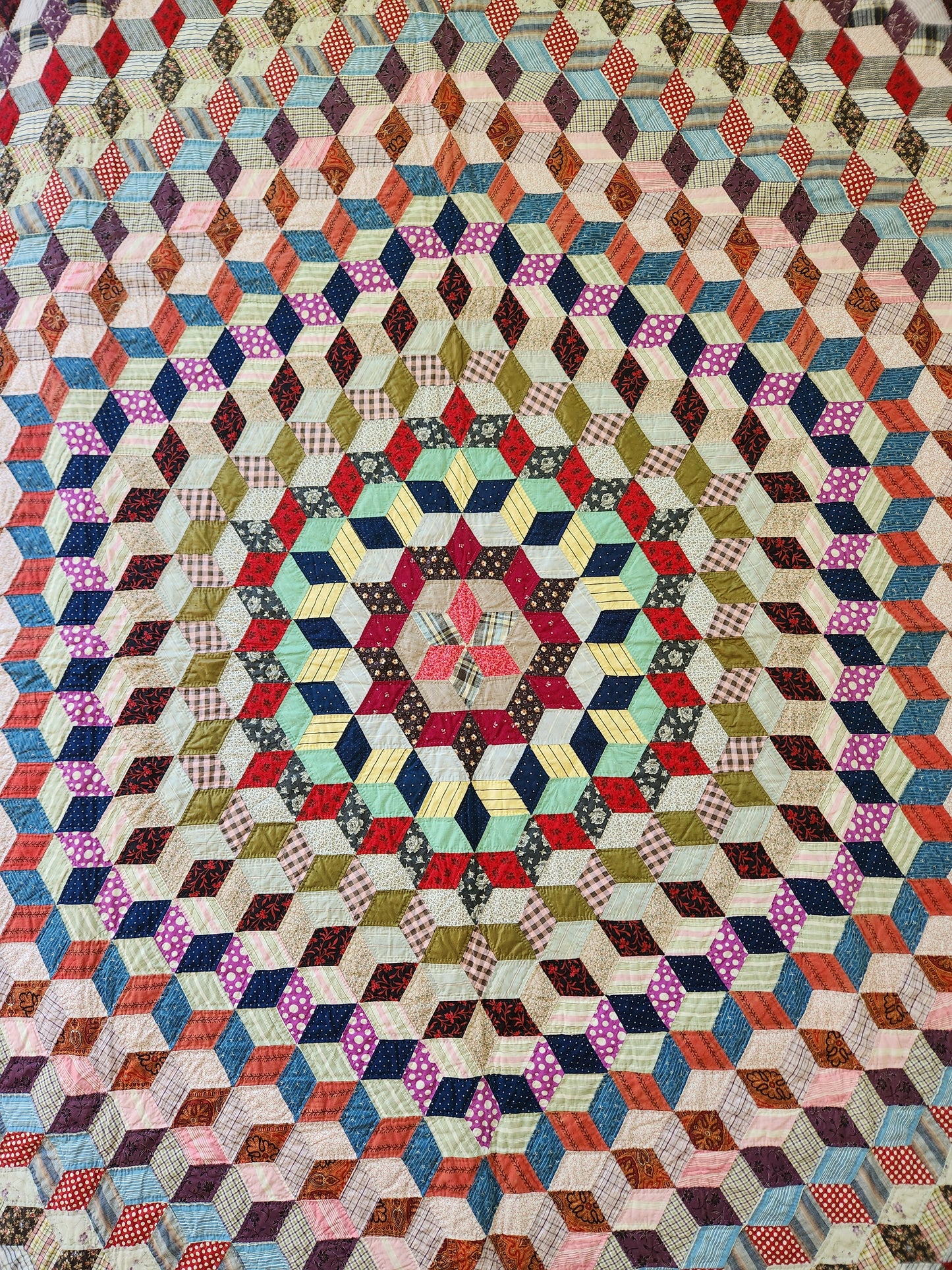 Antique Tumbling Star Quilt