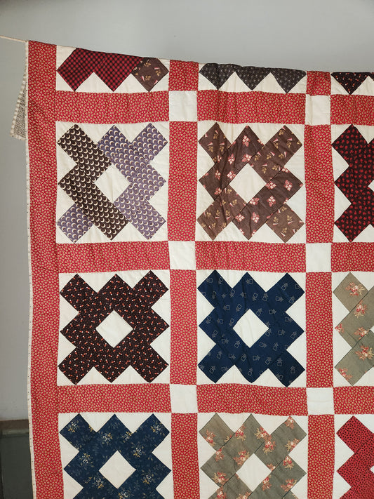 19th Century Antique Chimney Sweep Quilt