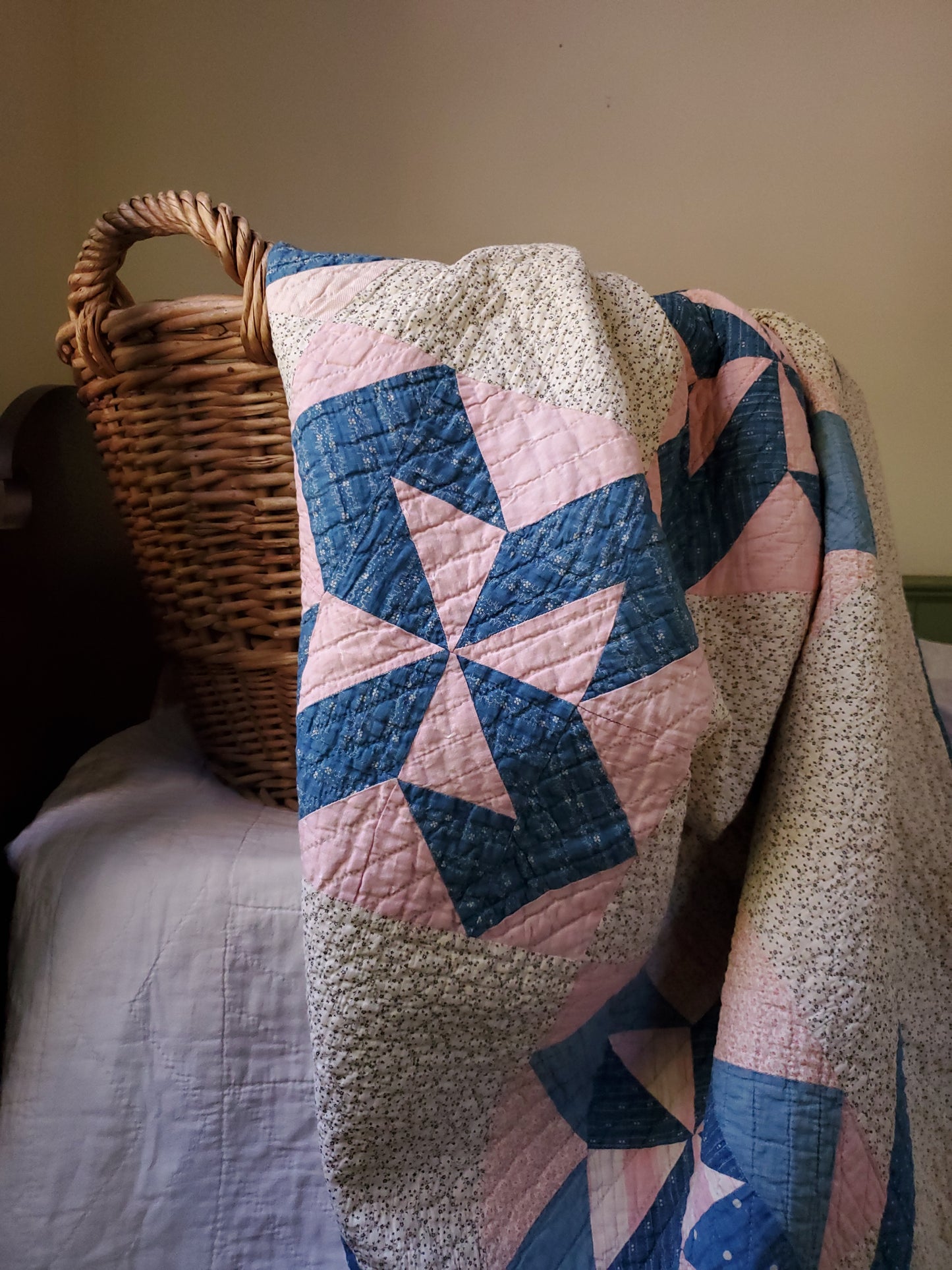 Antique Pinwheel Quilt, ca 1900