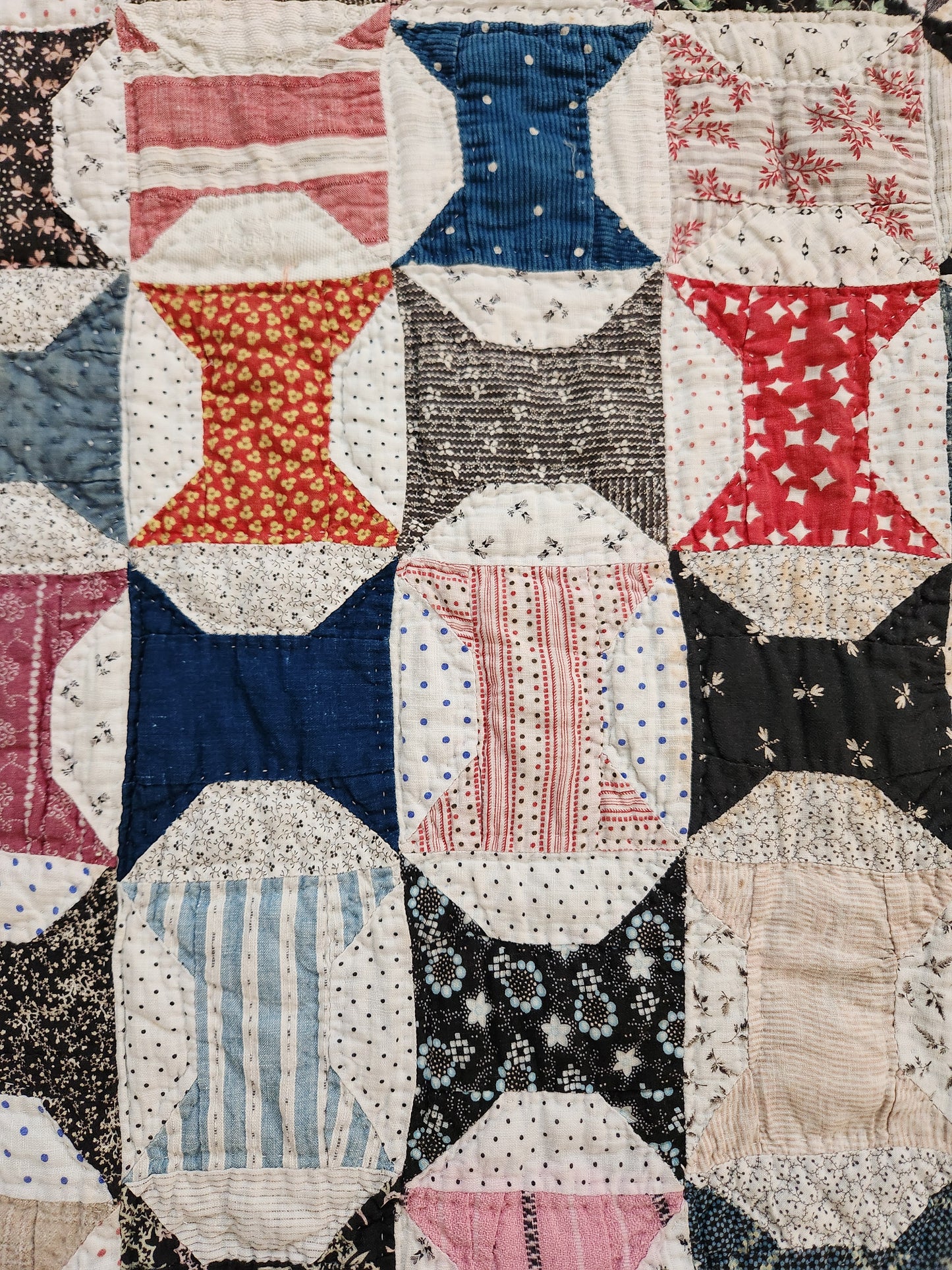 Antique Spools Quilt c1900