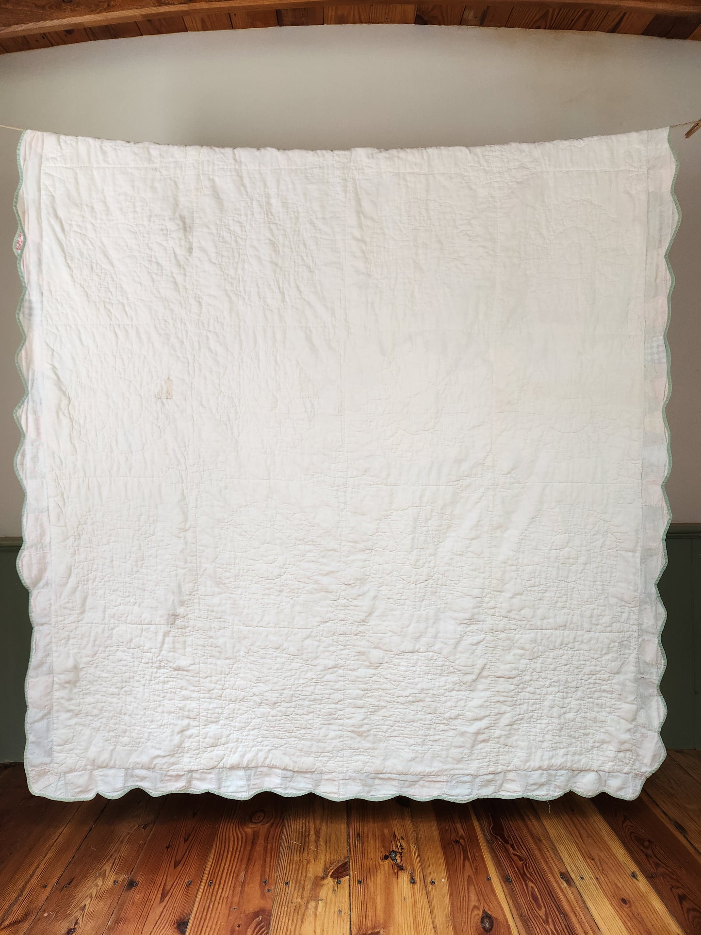 Vintage Dresden Plate Applique Quilt c1930