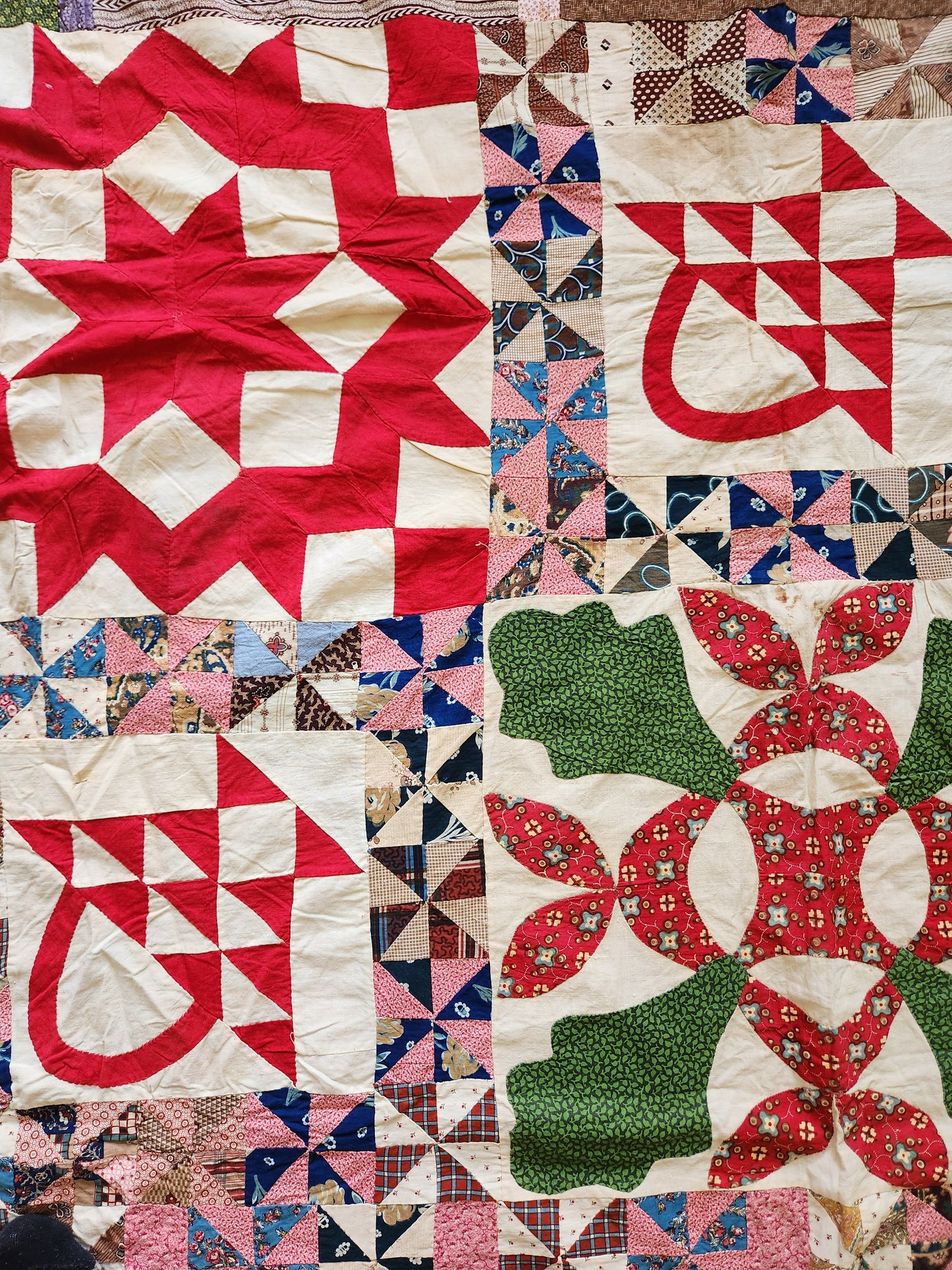 Antique Improvisational Quilt Top