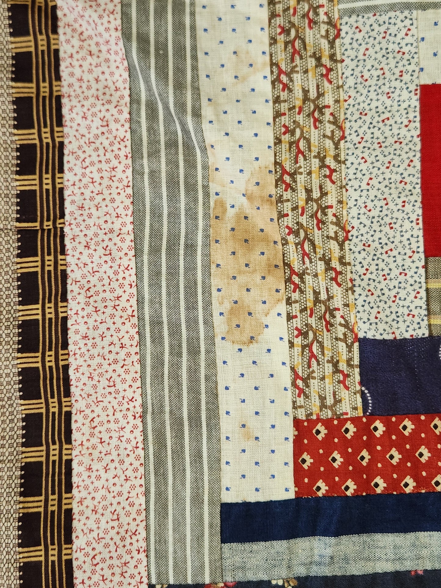 Antique Improvisational Quilt Top