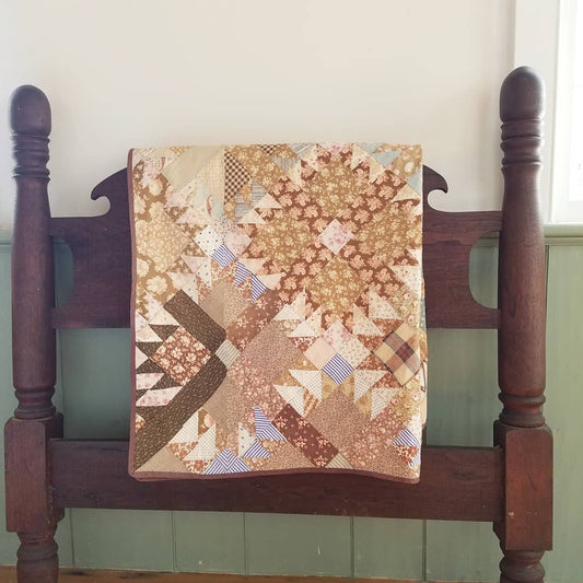 Amber and Blue Quilt